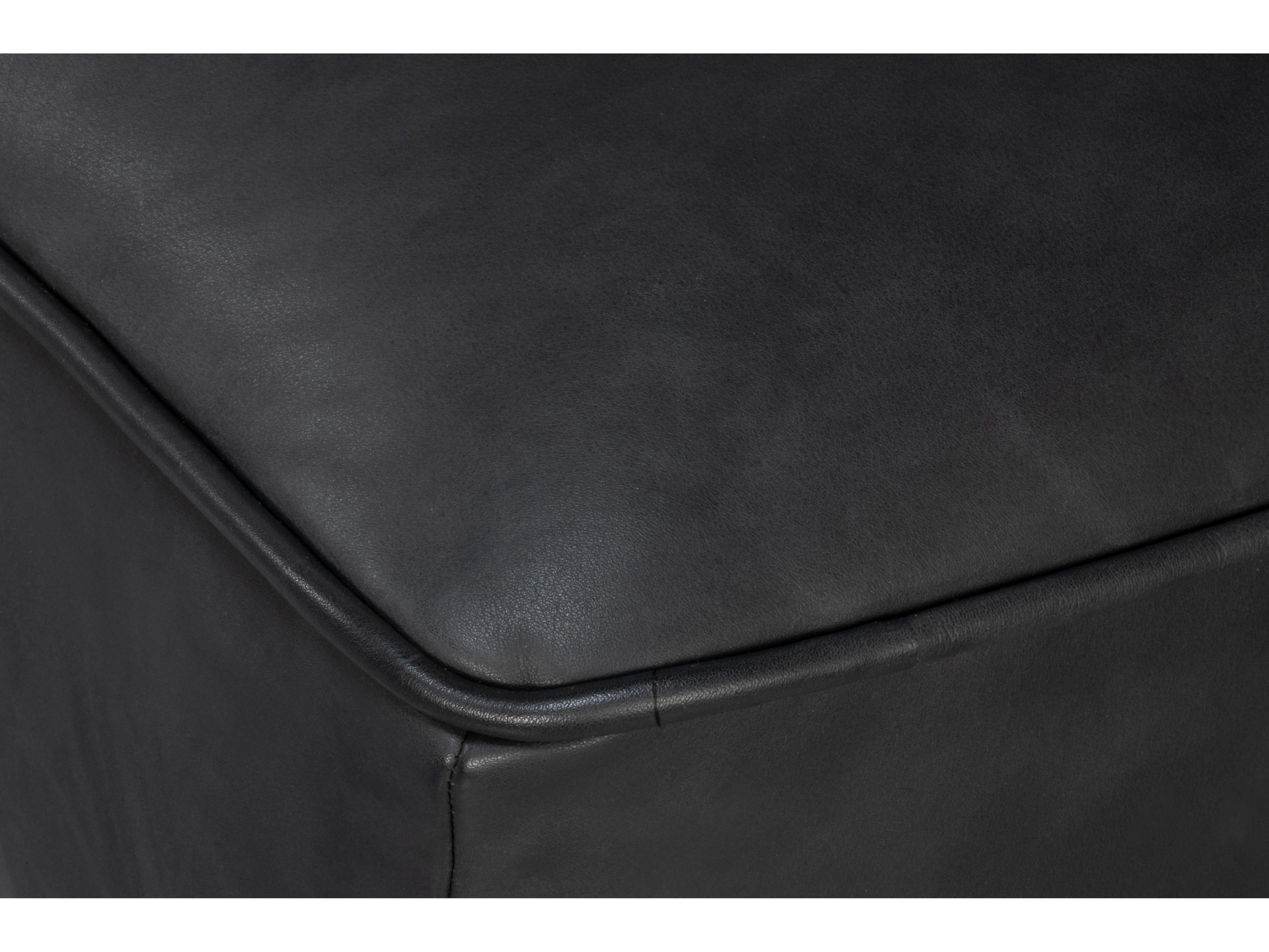 Sarreid Ltd Kennett Black Leather Club Chair