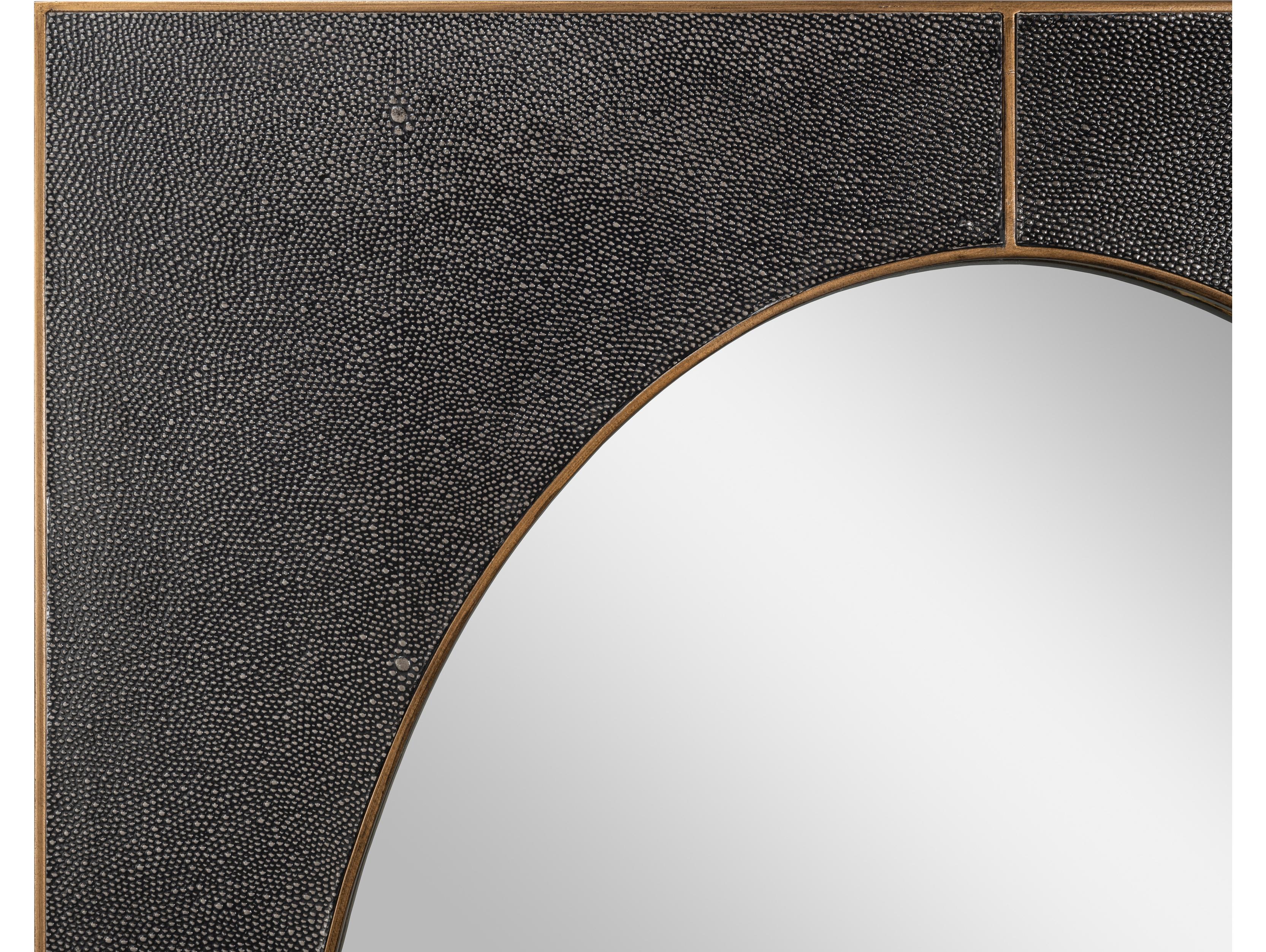 Sarreid Ltd Francis Mirror Shagreen Antique Grey