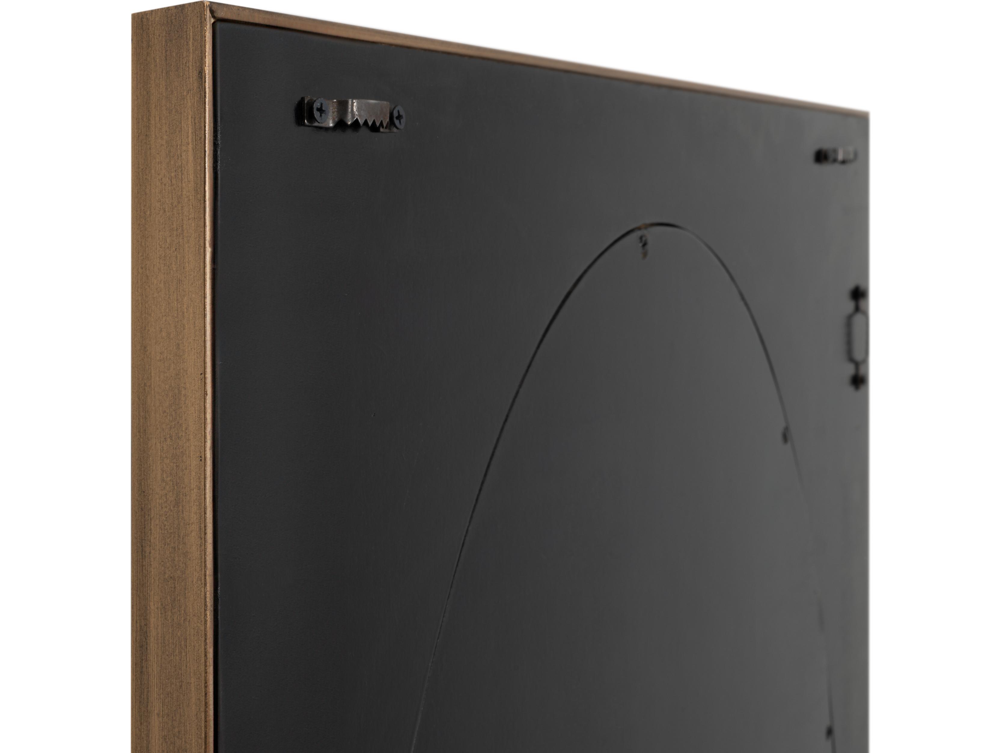 Sarreid Ltd Francis Mirror Shagreen Antique Grey