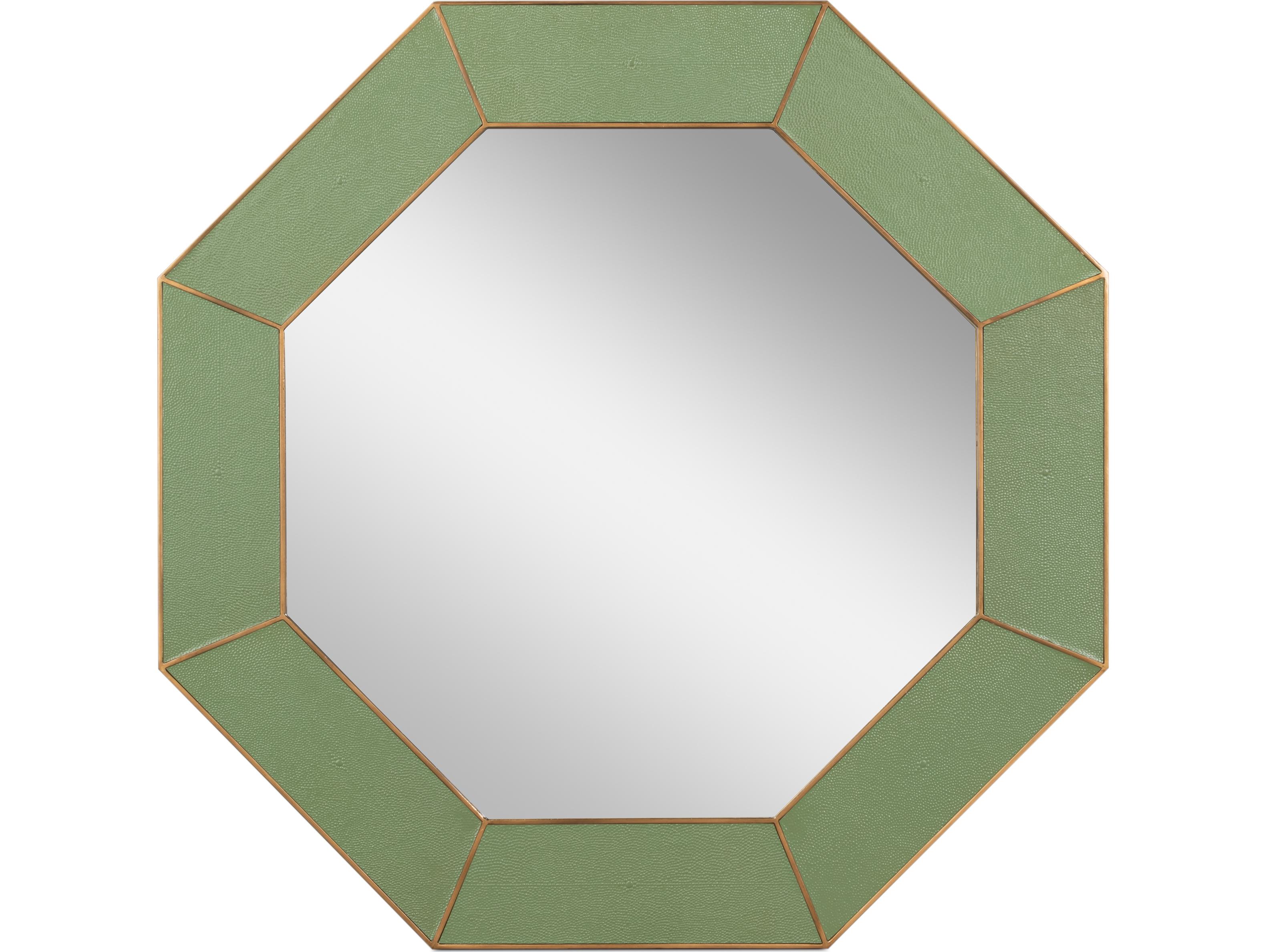 Sarreid Ltd Eleanor Mirror Shagreen Watercress