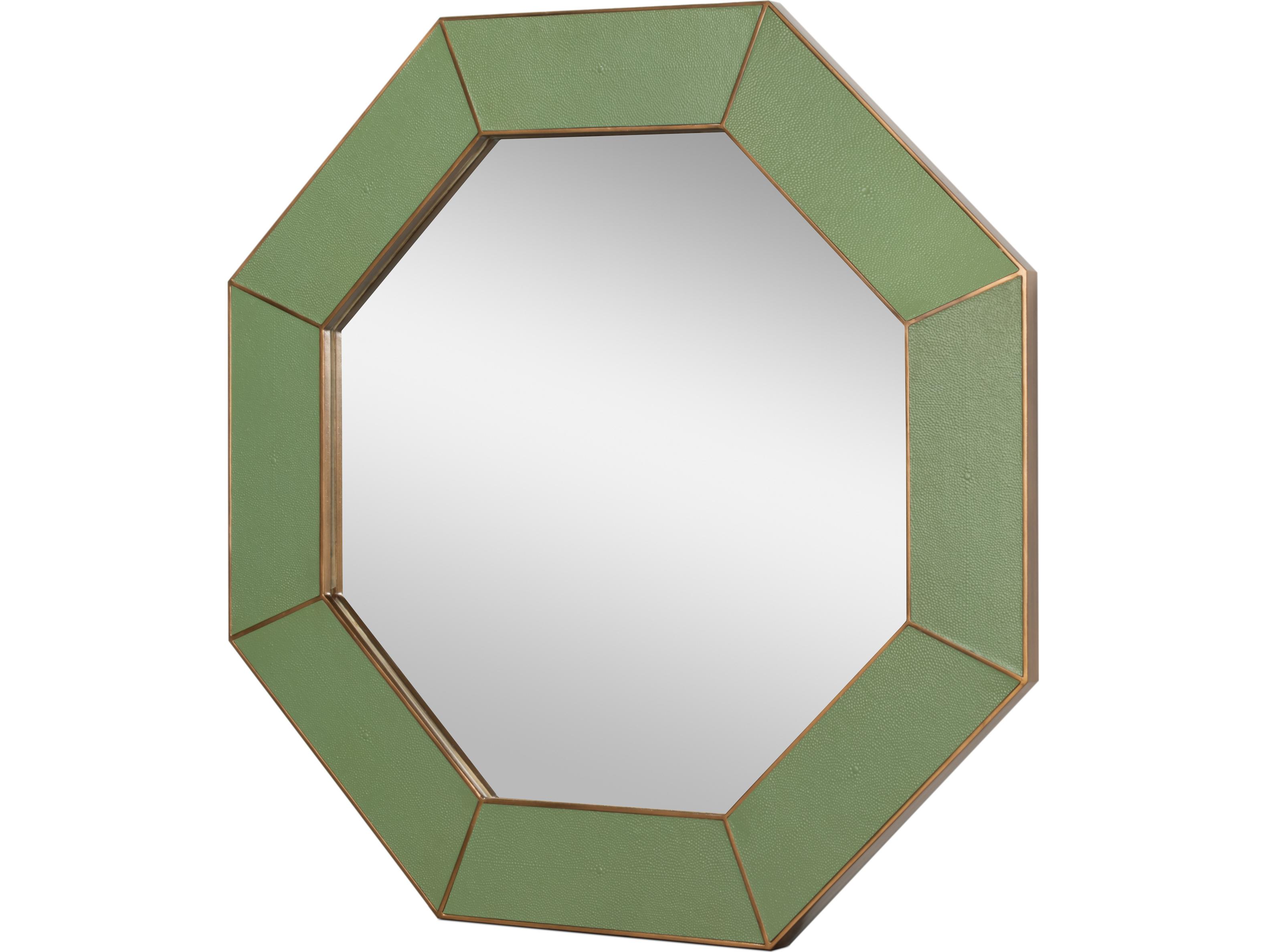 Sarreid Ltd Eleanor Mirror Shagreen Watercress