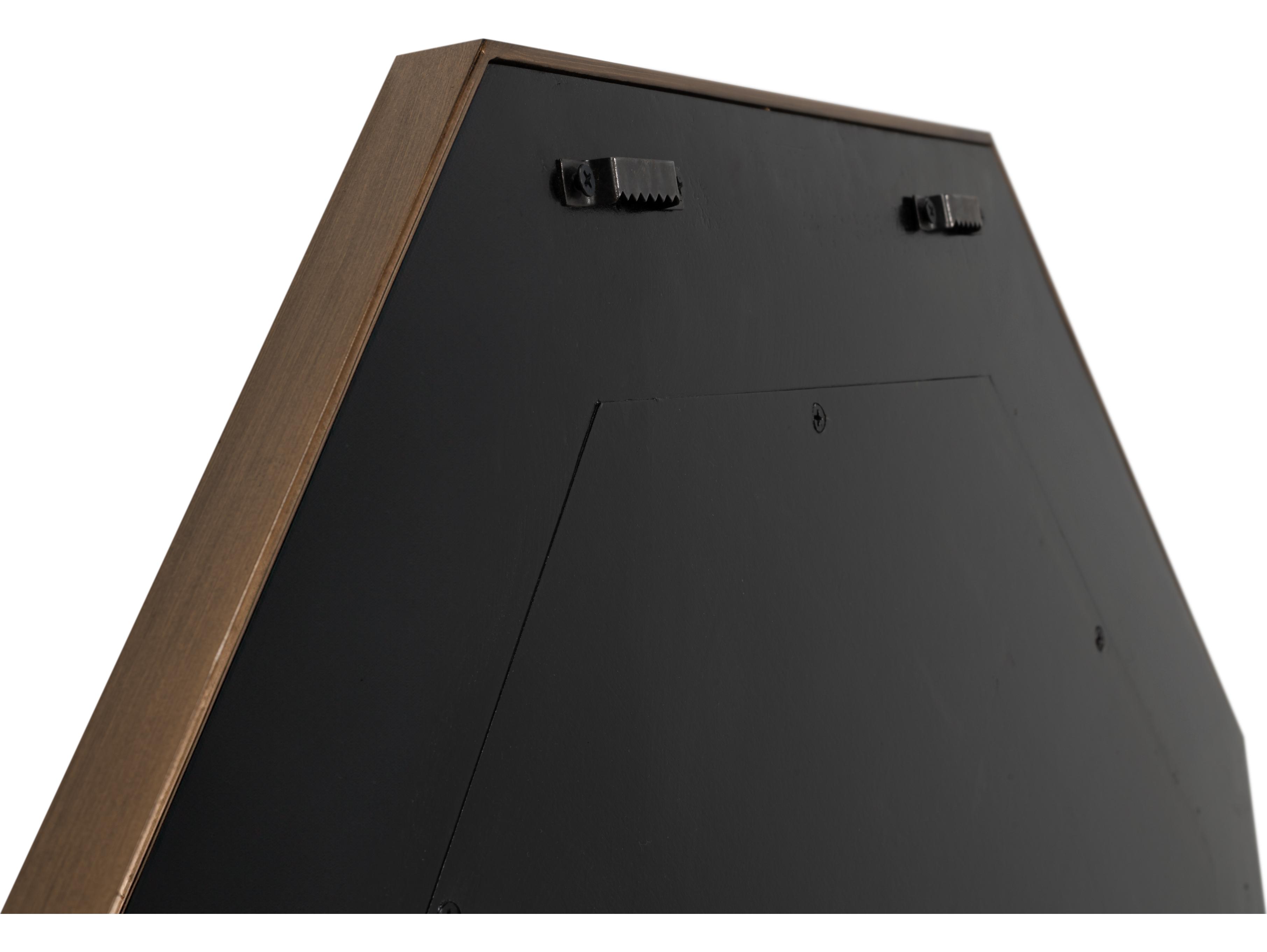 Sarreid Ltd Eleanor Mirror Shagreen Chambray Blue