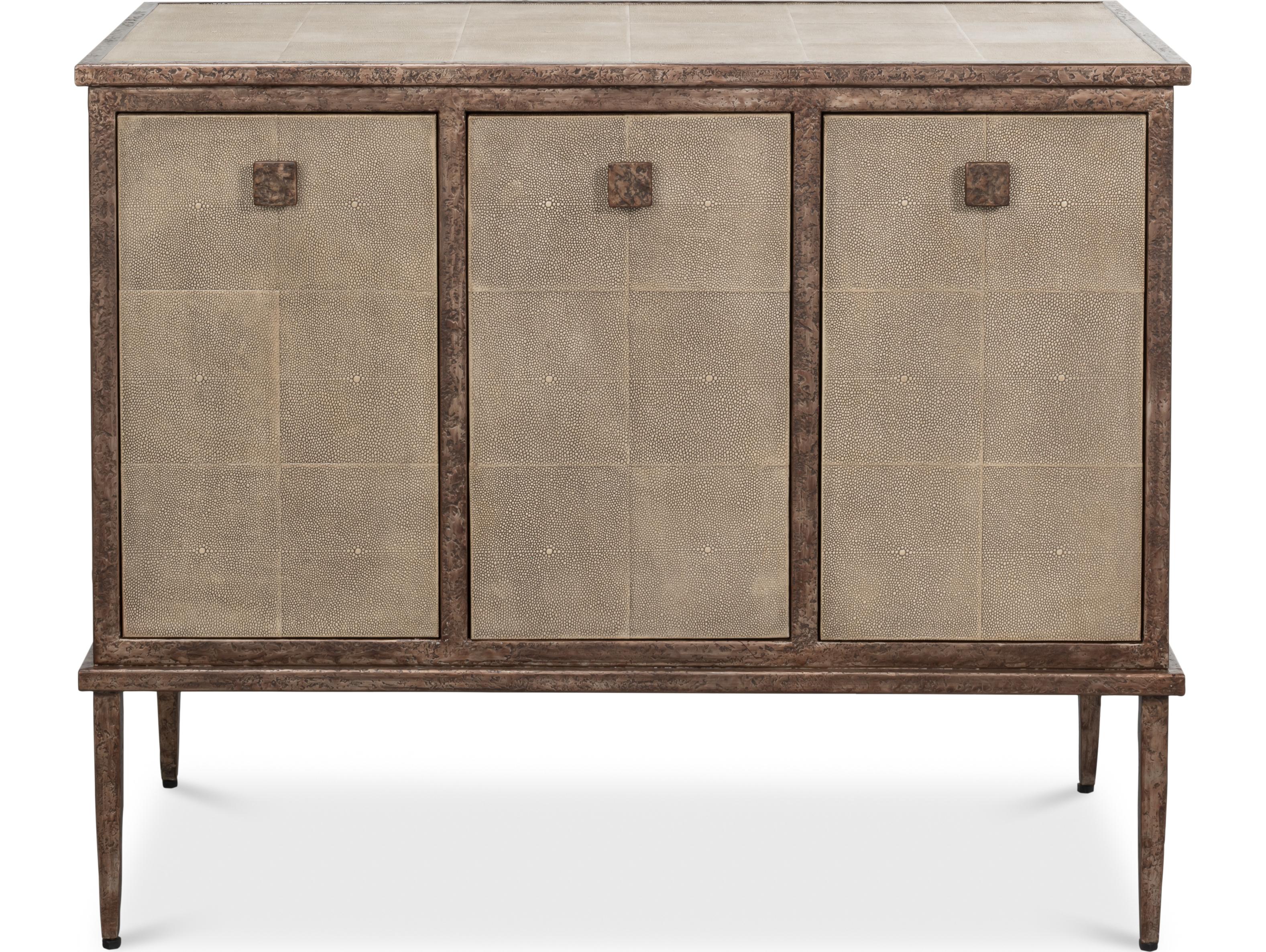 Sarreid Ltd Roland Sideboard Shagreen Charcoal Grey