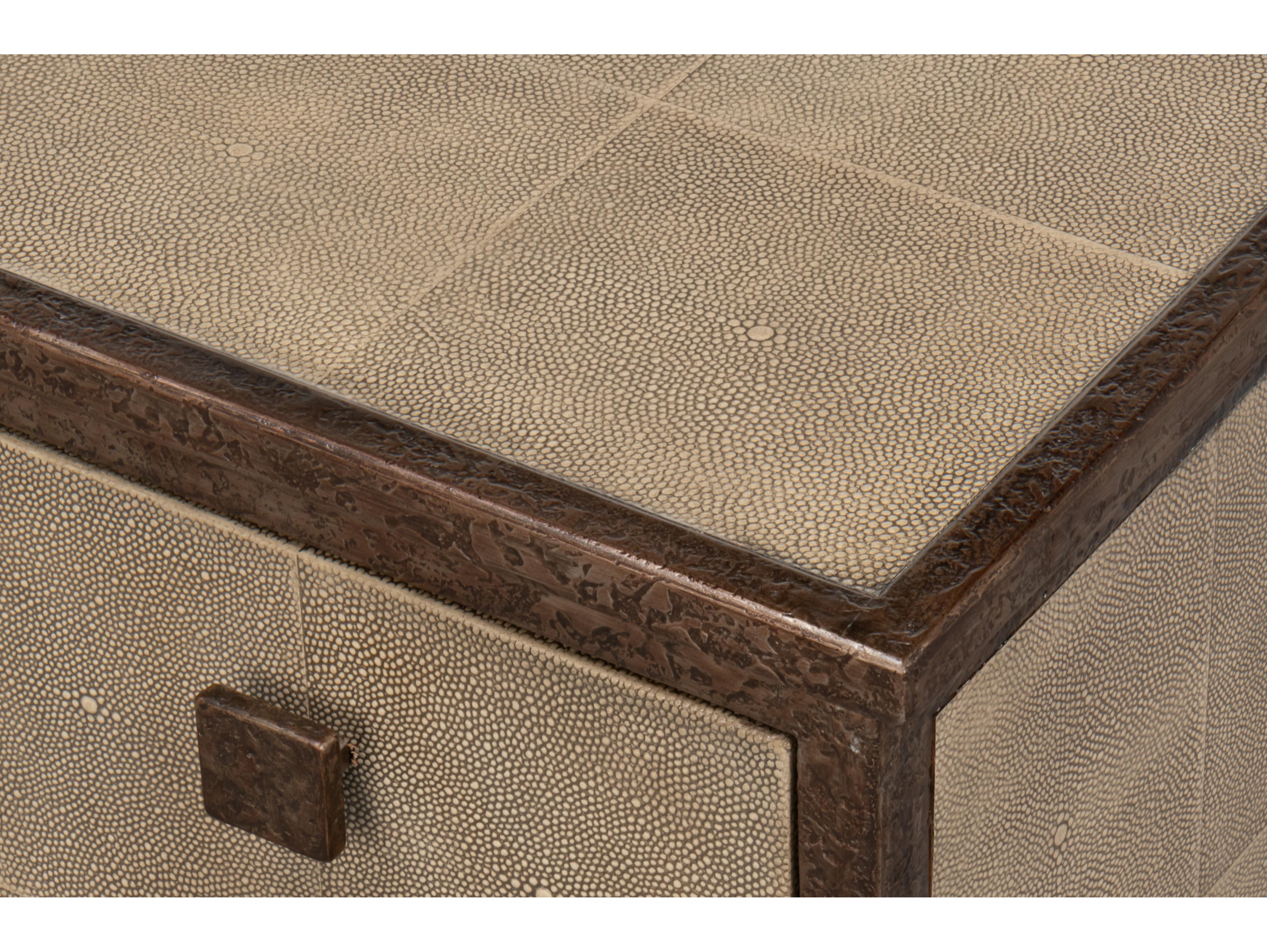Sarreid Ltd Roland Sideboard Shagreen Charcoal Grey