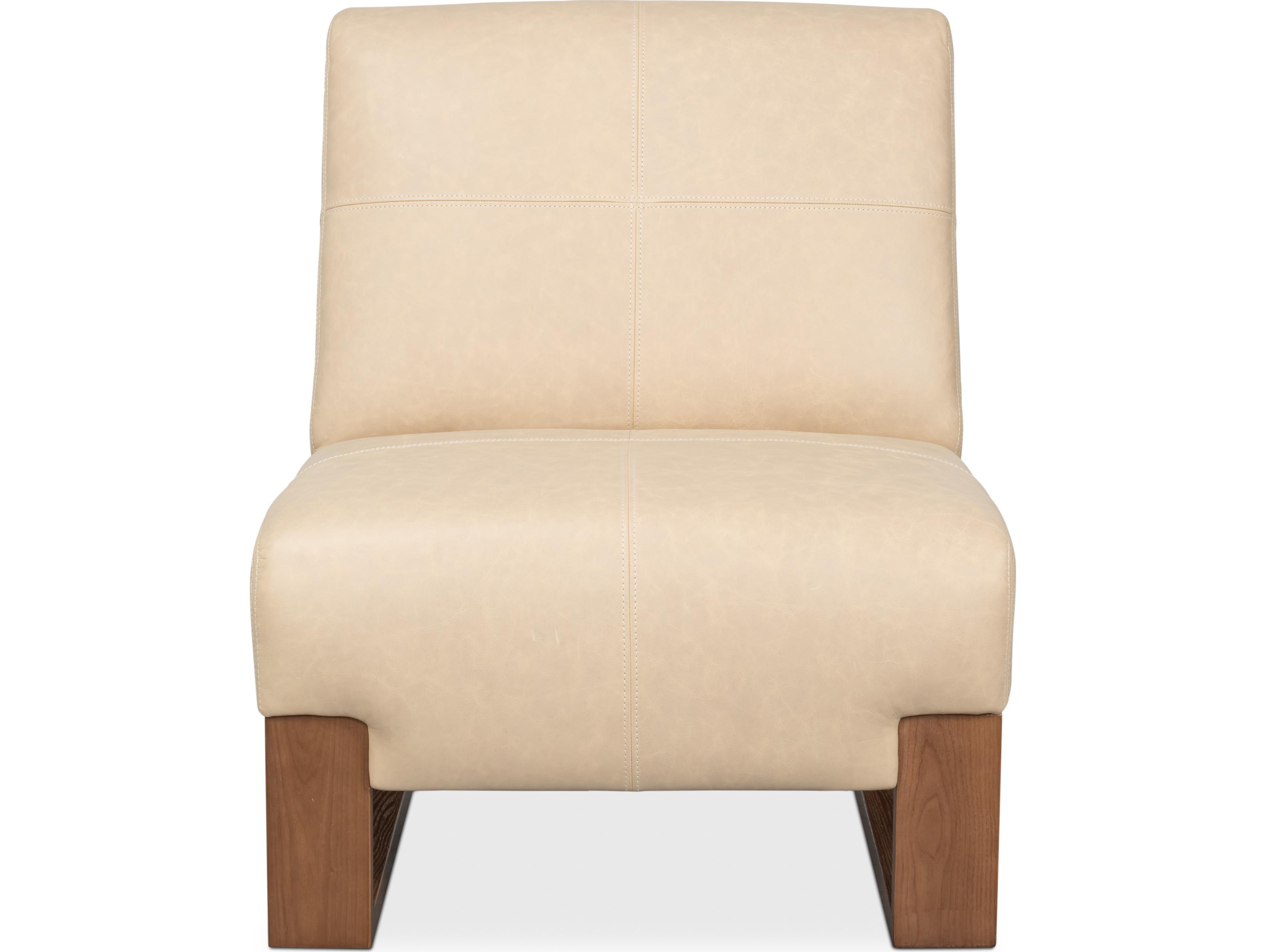 Sarreid Ltd Wylam Leather Chair Cappuccino White