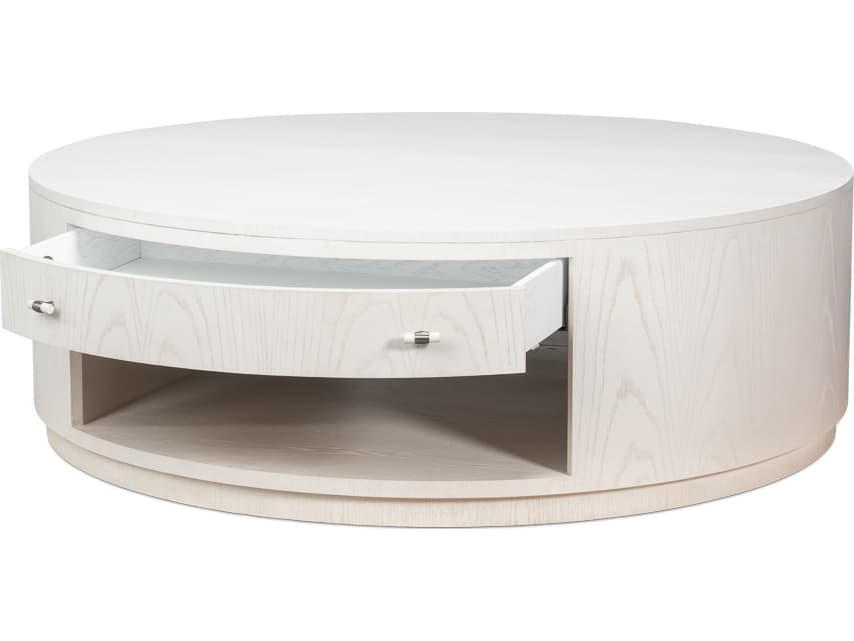 Sarreid Ltd Vero Round Wood Coffee Table