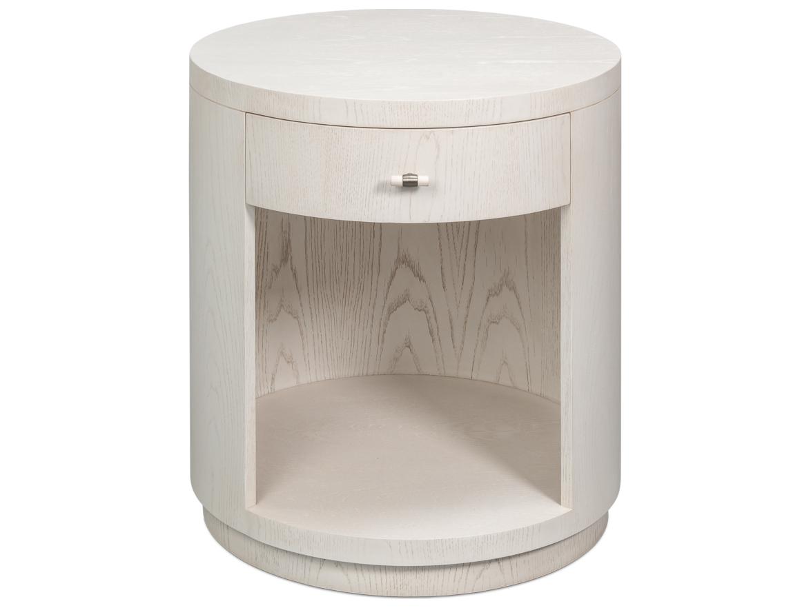 Sarreid Ltd Vero Round Wood End Table