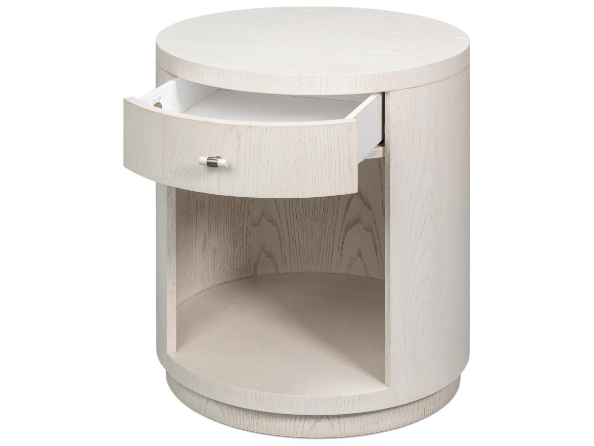 Sarreid Ltd Vero Round Wood End Table