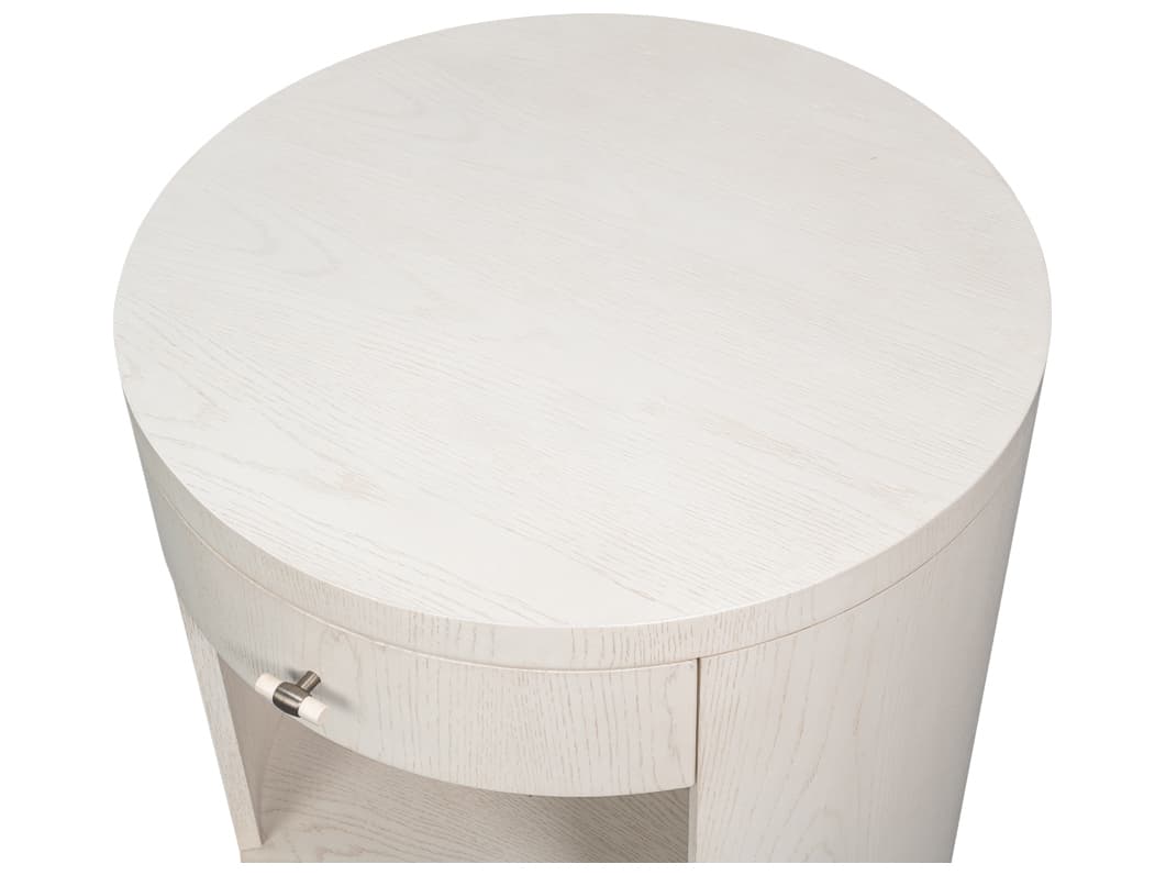 Sarreid Ltd Vero Round Wood End Table