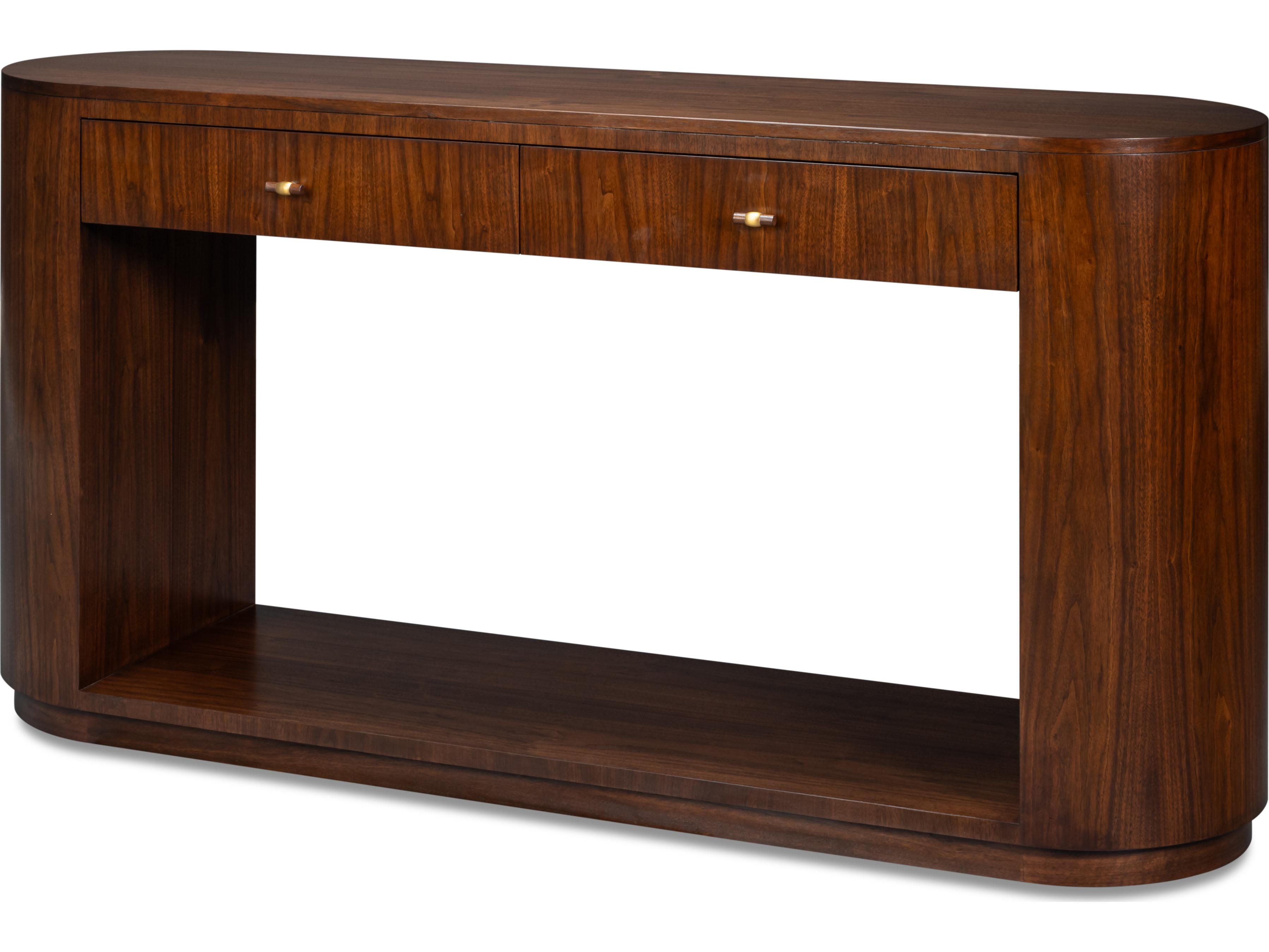 Sarreid Ltd Vero Oval Wood Console Table