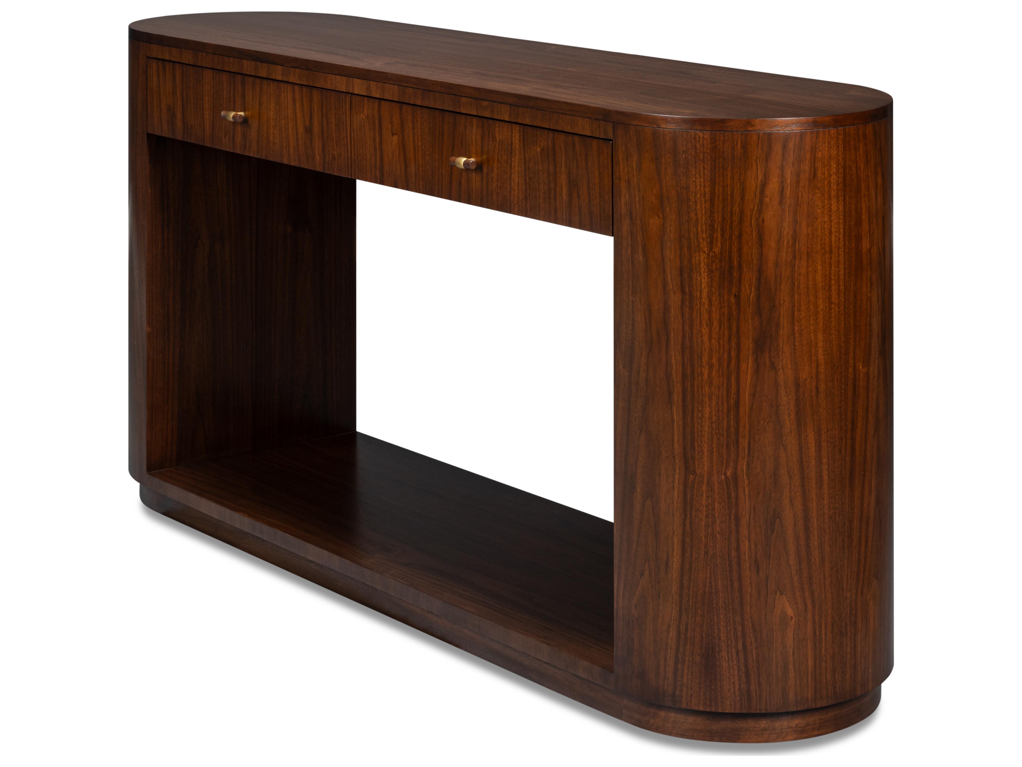 Sarreid Ltd Vero Oval Wood Console Table