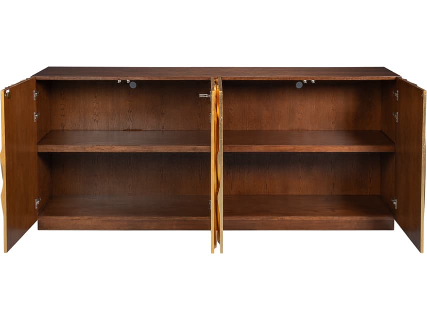 Sarreid Ltd Capriole 86" Walnut Wood Sideboard
