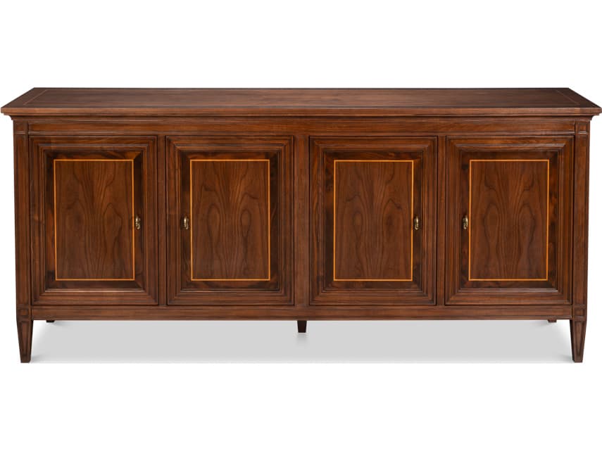 Sarreid Ltd Beaufort 80" Maple Wood Sideboard
