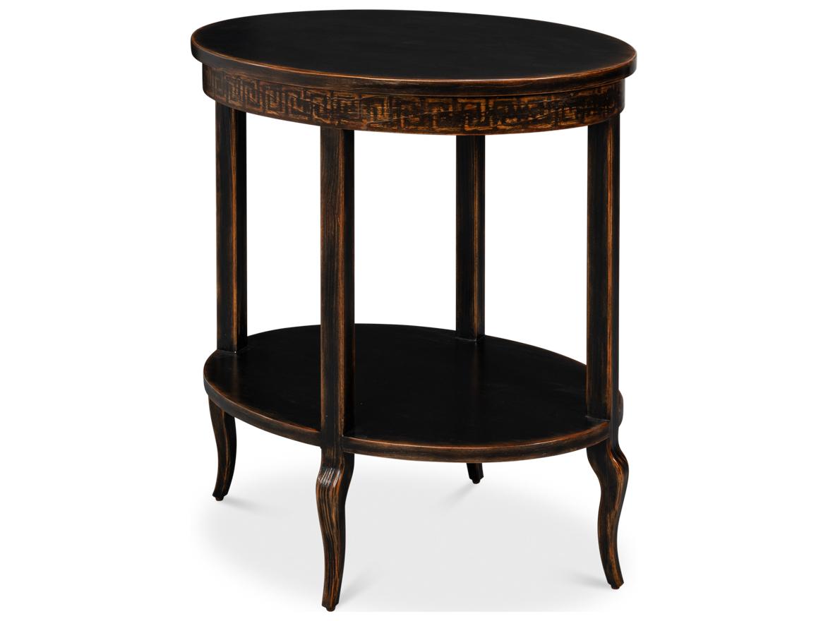 Sarreid Ltd Golden Oval Wood End Table