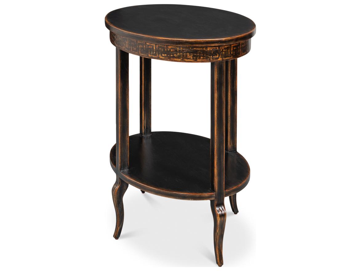 Sarreid Ltd Golden Oval Wood End Table