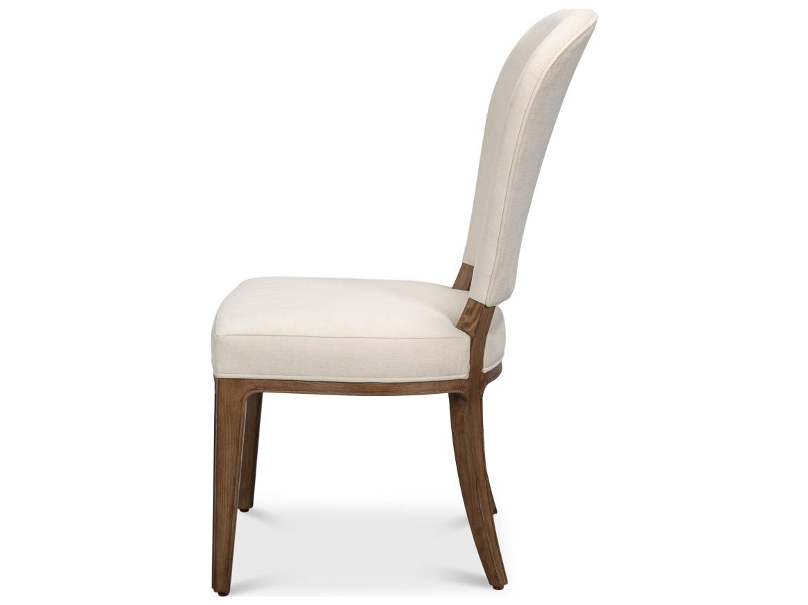 Sarreid Ltd Caro White Upholstered Armless Dining Chair