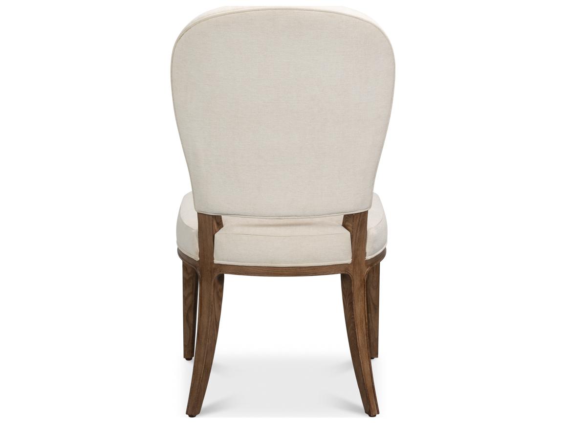 Sarreid Ltd Caro White Upholstered Armless Dining Chair