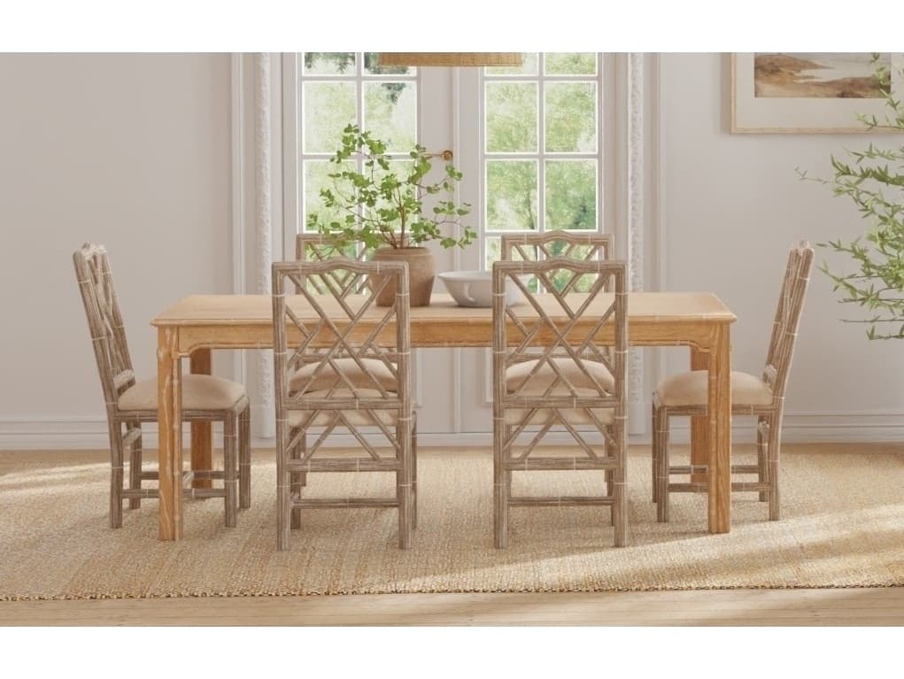 Sarreid Ltd Brighton Oak Wood Dining Room Set