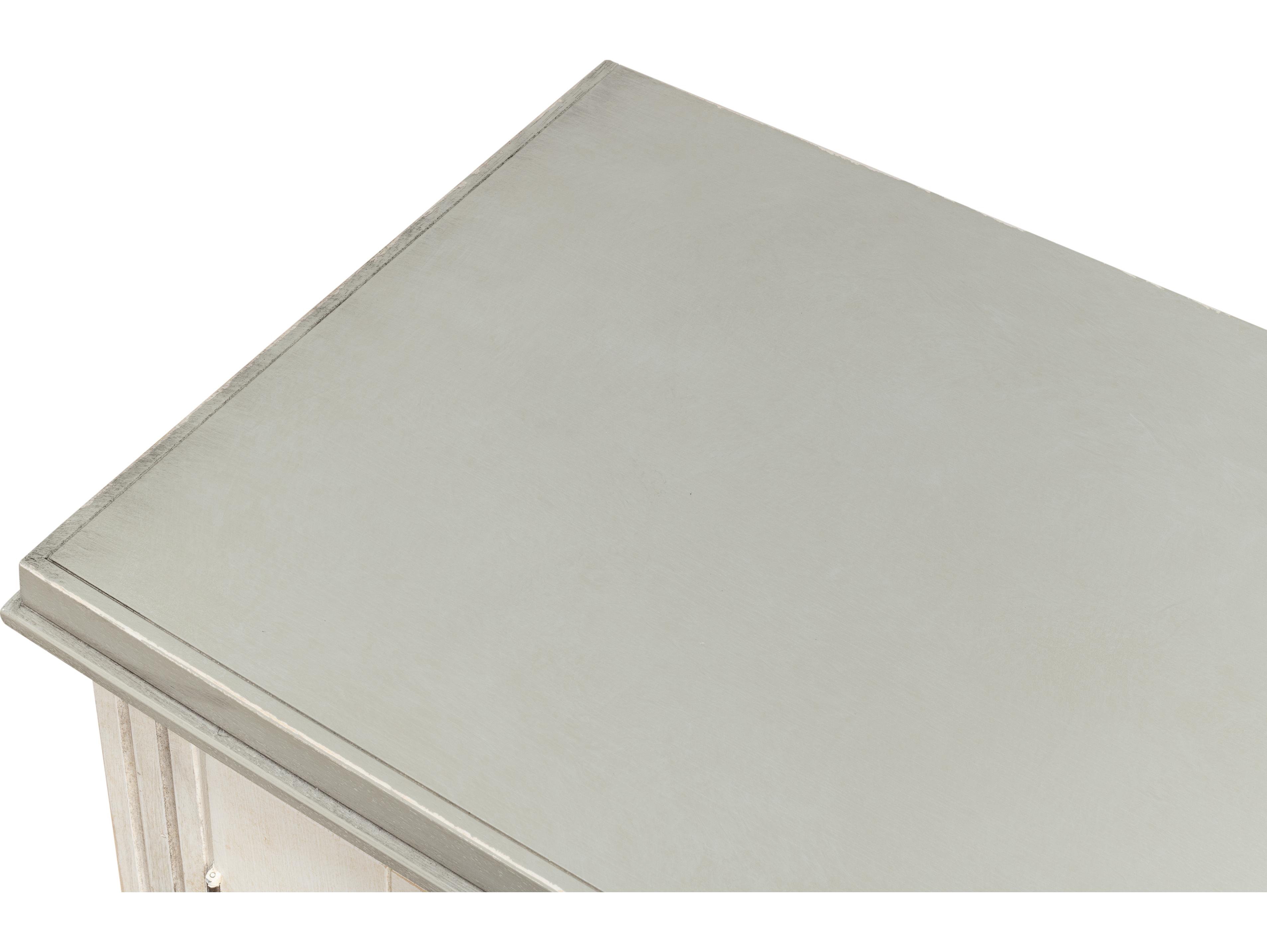 Sarreid Ltd Louis XVI Buffet White White Grey Quartz