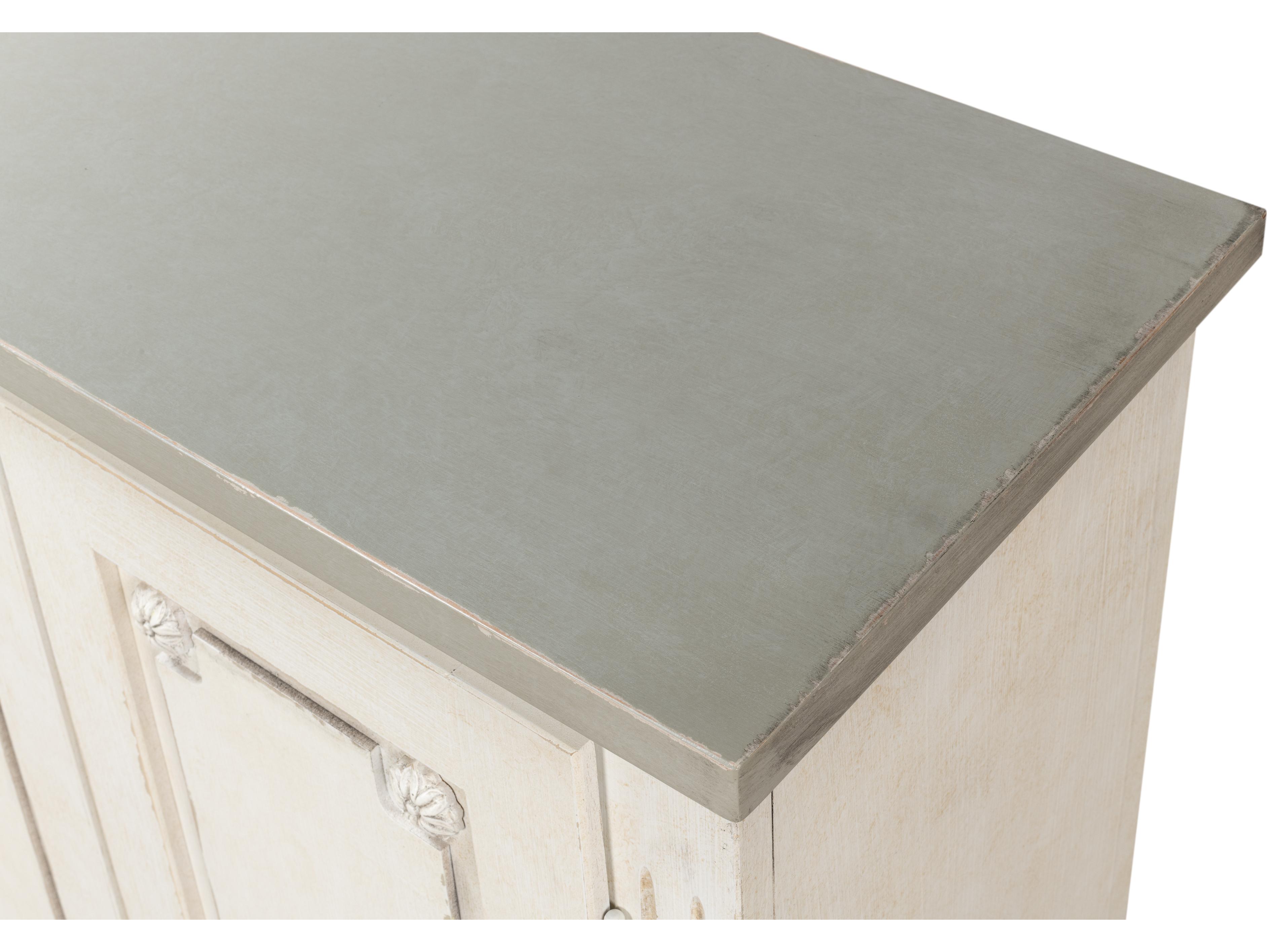 Sarreid Ltd Bellagio Sideboard 96" White Grey