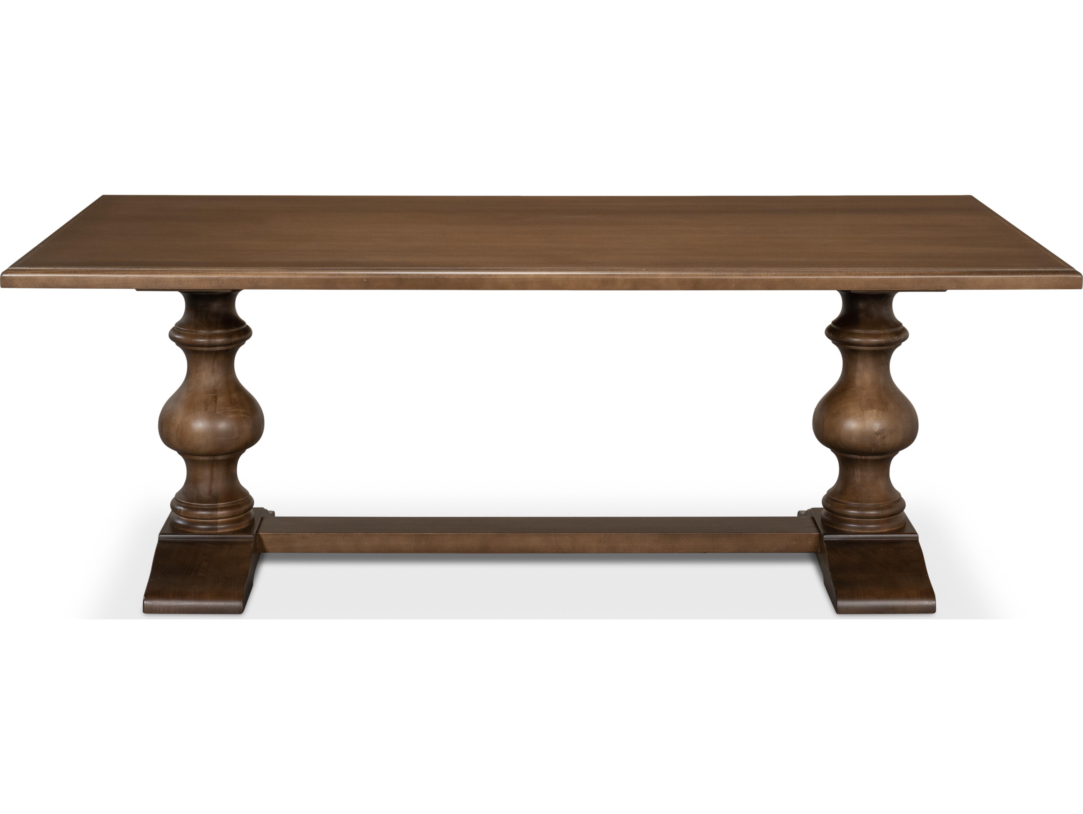 Sarreid Ltd Lionisio Trestle Table Driftwood Finish