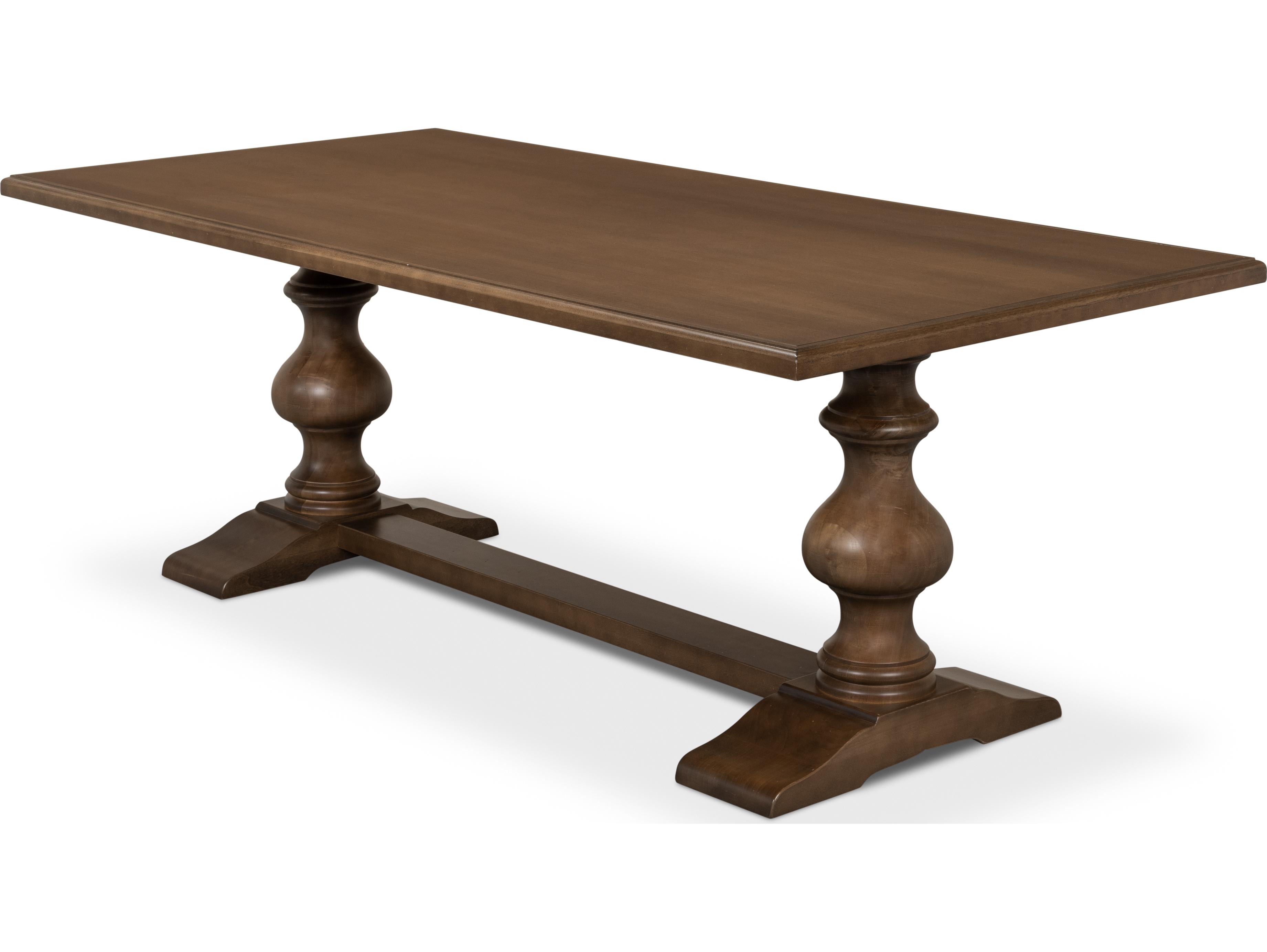 Sarreid Ltd Lionisio Trestle Table Driftwood Finish