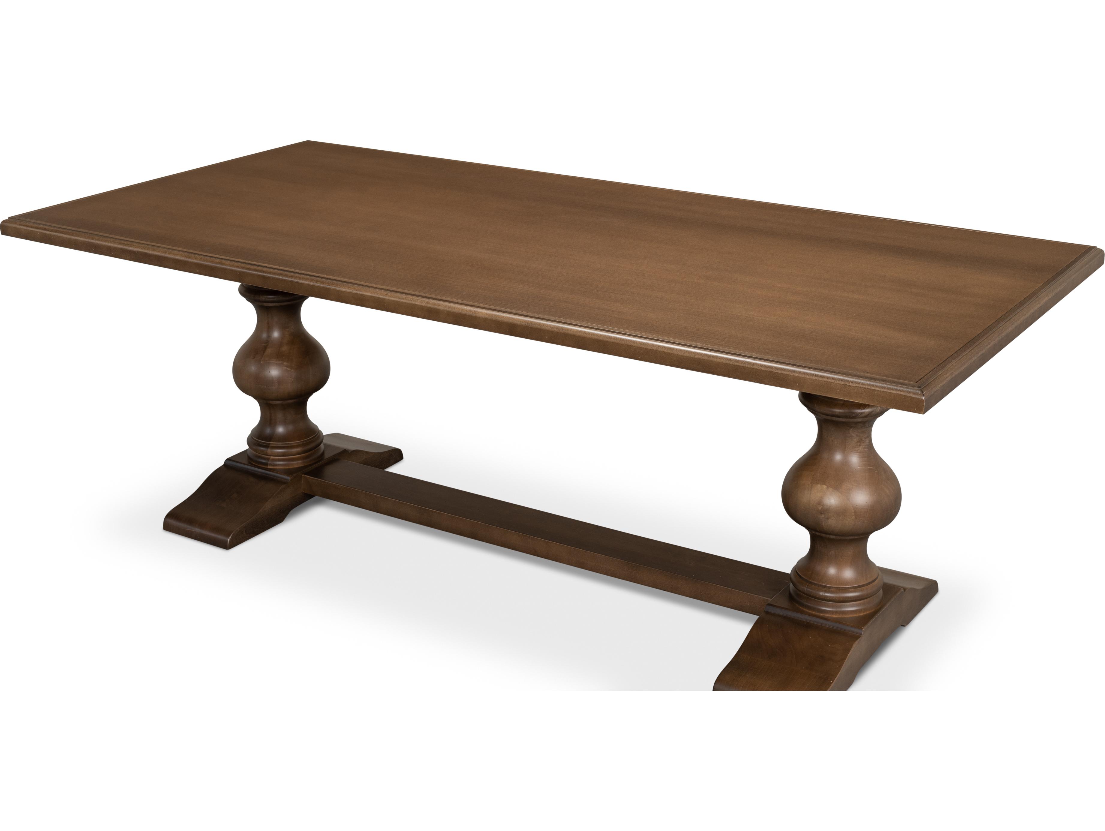 Sarreid Ltd Lionisio Trestle Table Driftwood Finish