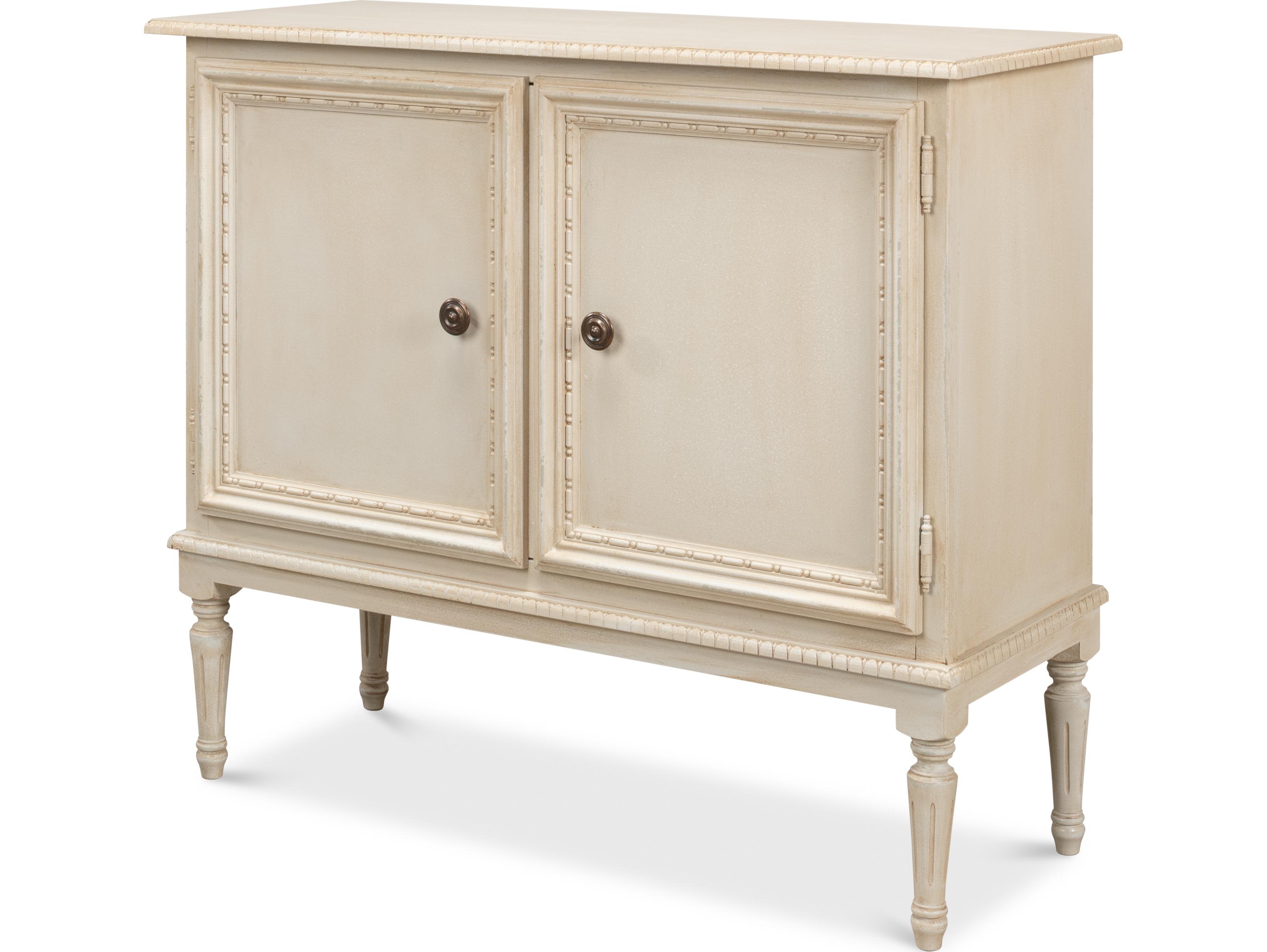 Sarreid Ltd 2 Door Sideboard Bright Lime White