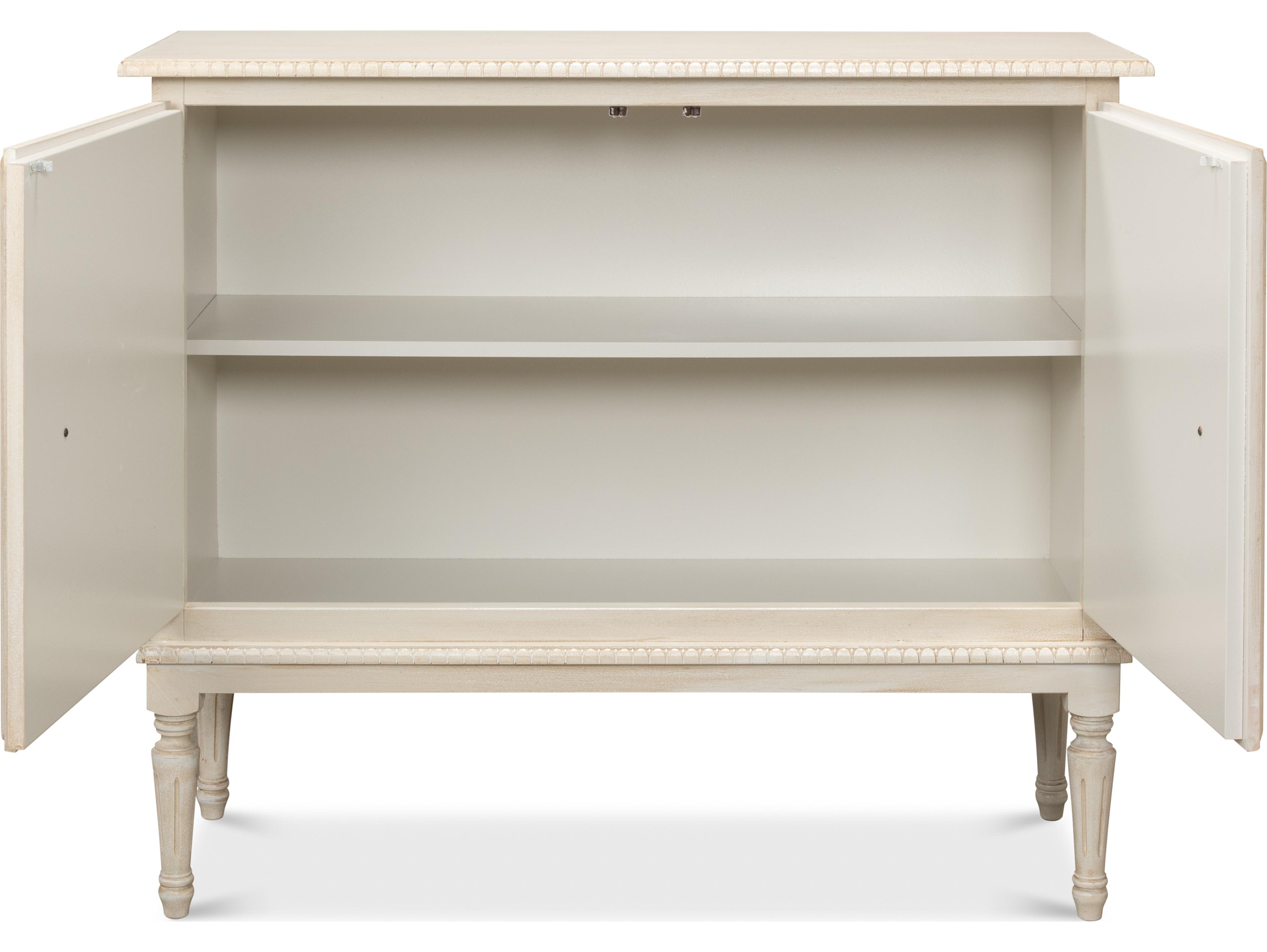 Sarreid Ltd 2 Door Sideboard Bright Lime White