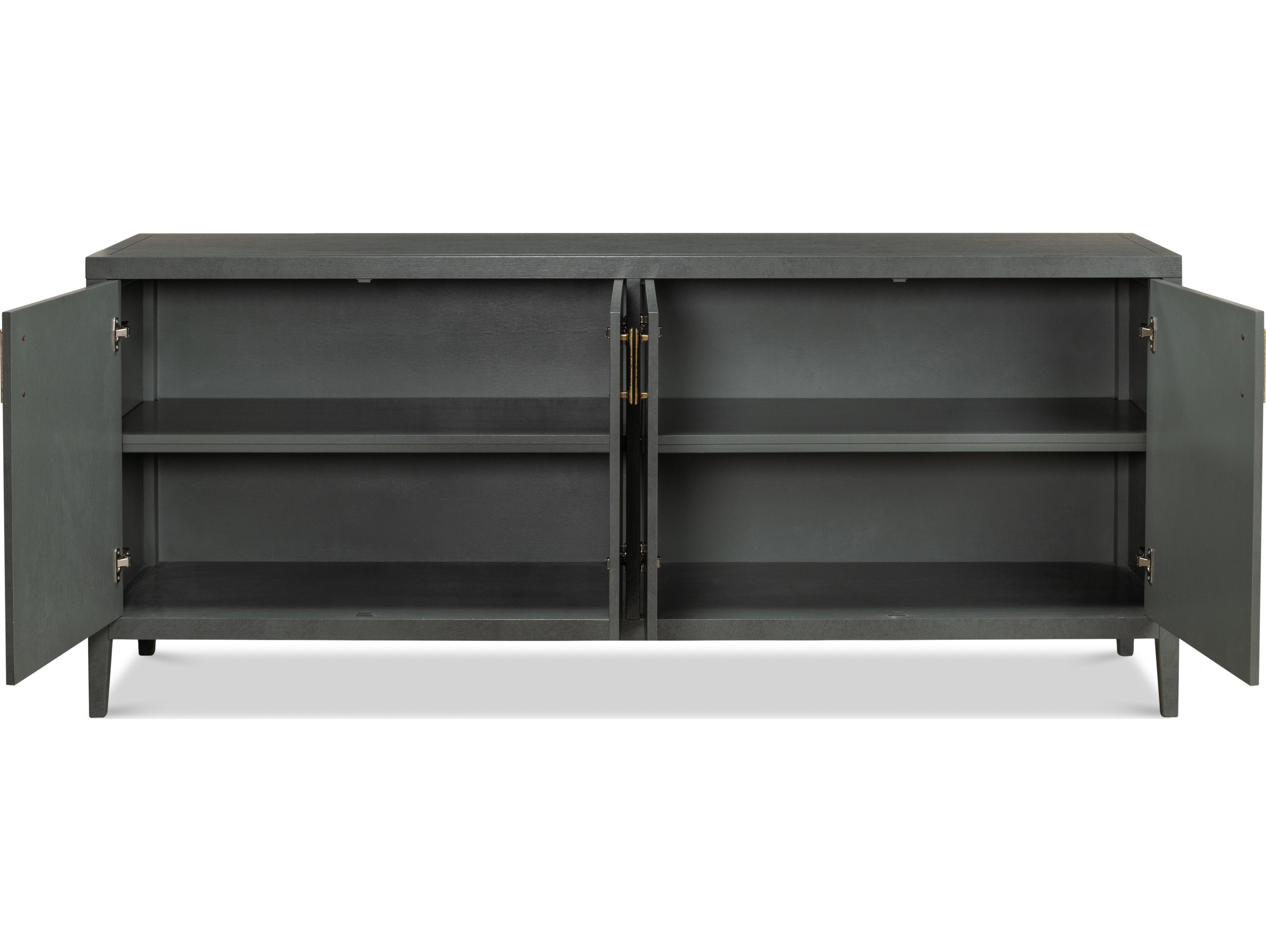 Sarreid Ltd Blanco 4 Door Buffet Stone Grey