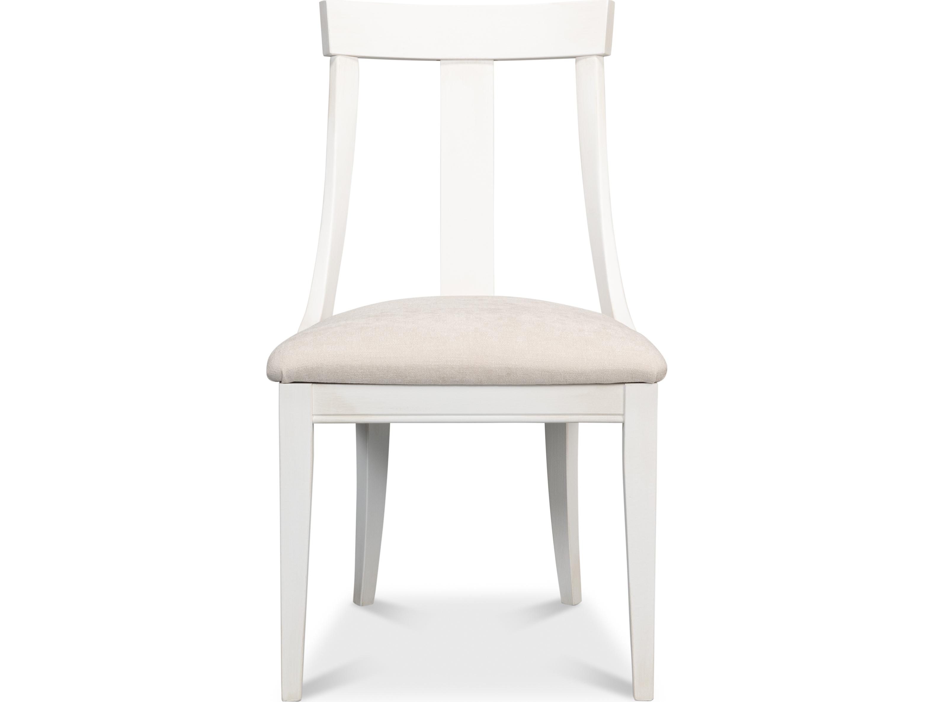 Sarreid Ltd Deco Side Chair Cortina White Taupe