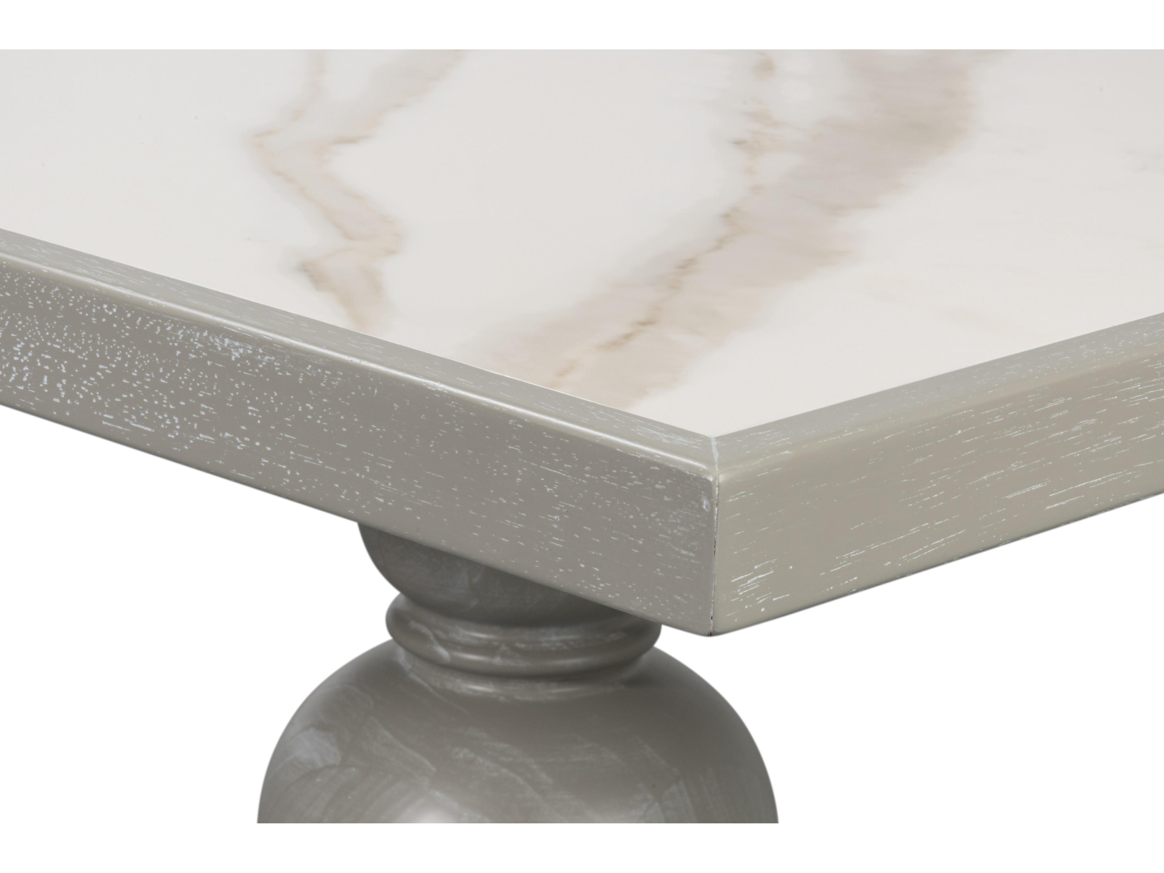 Sarreid Ltd Small Rectangular Porcelain Dining Table