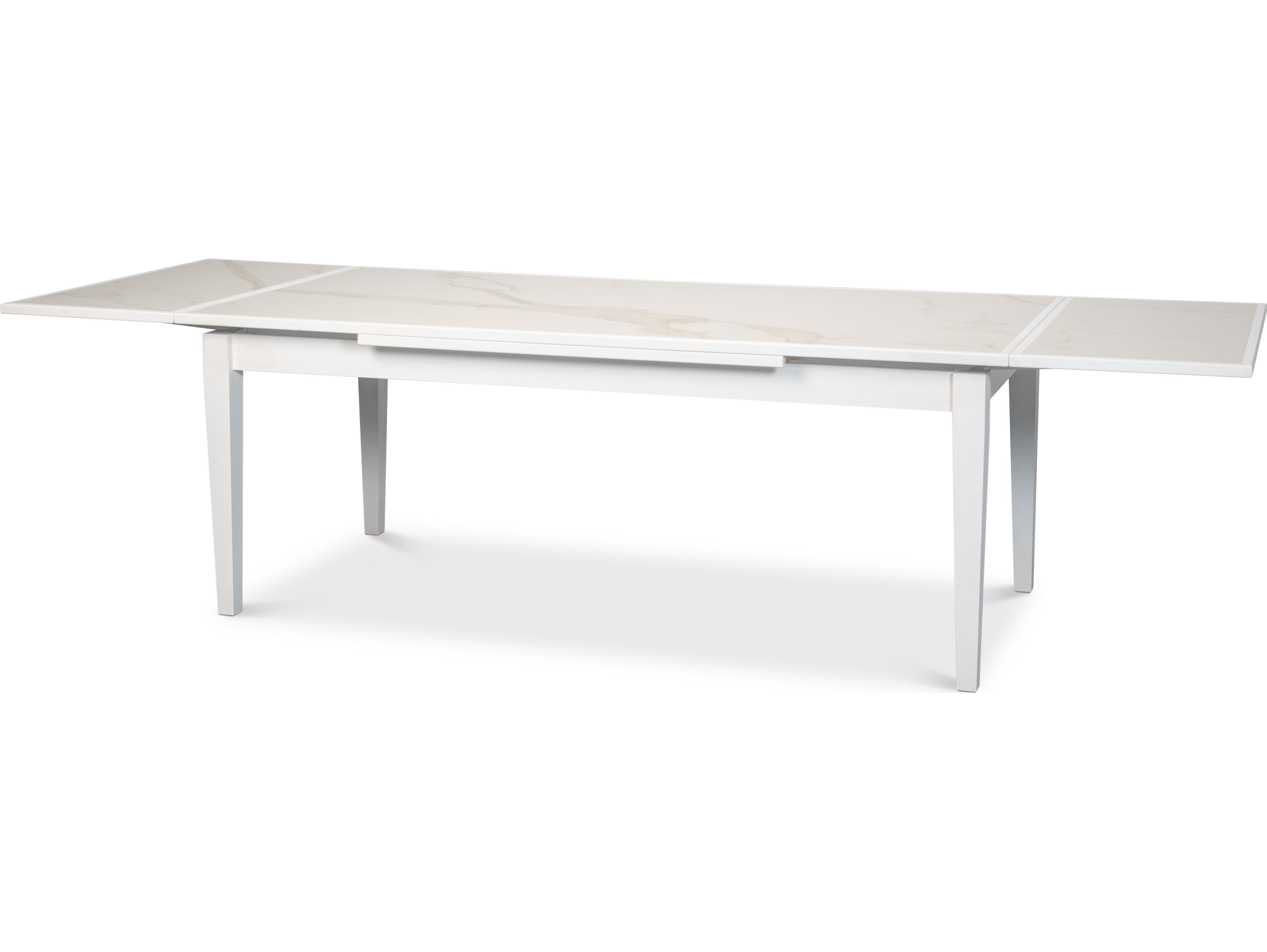 Sarreid Ltd Rectangular Extension Dining Table White