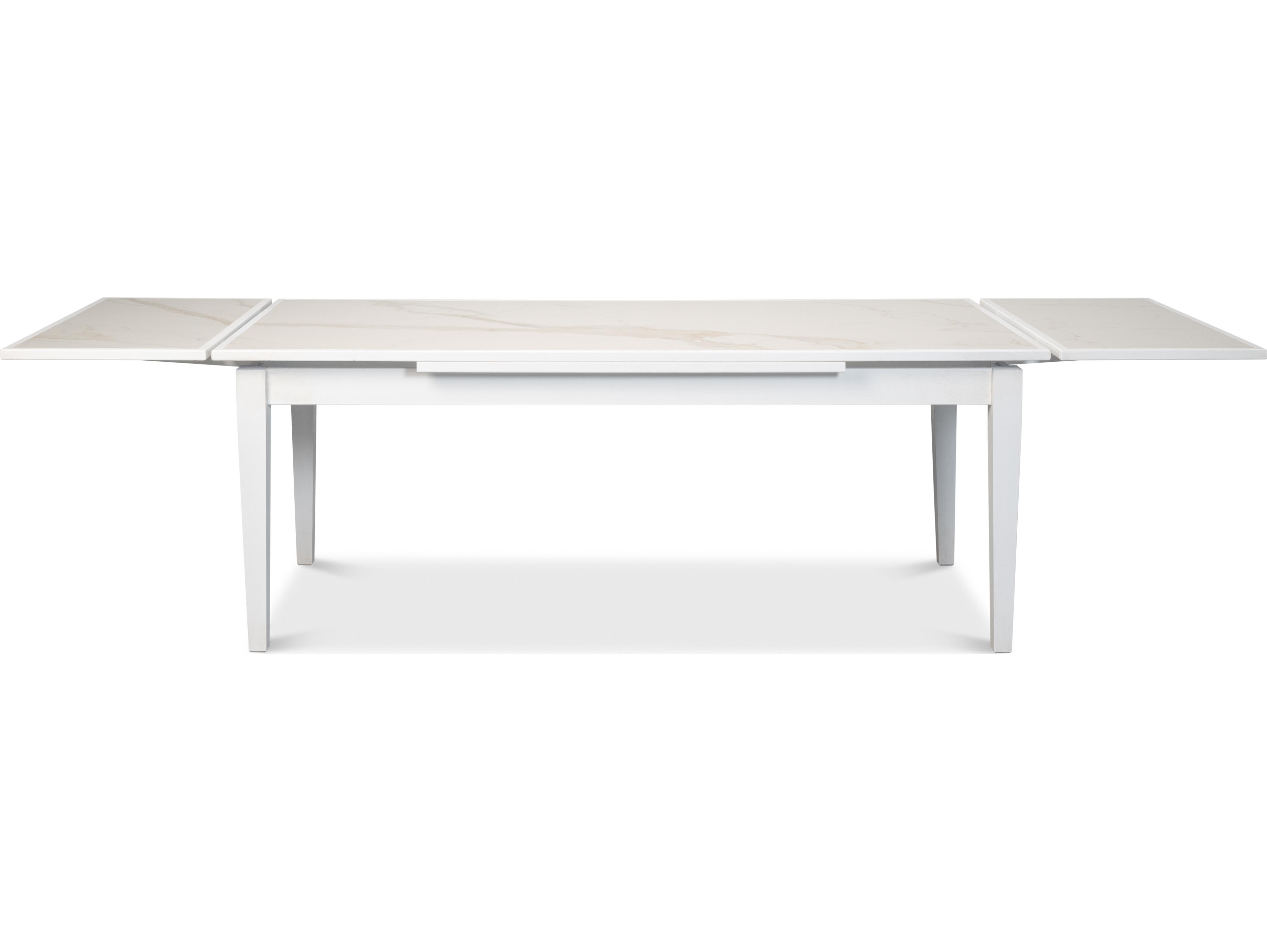 Sarreid Ltd Rectangular Extension Dining Table White