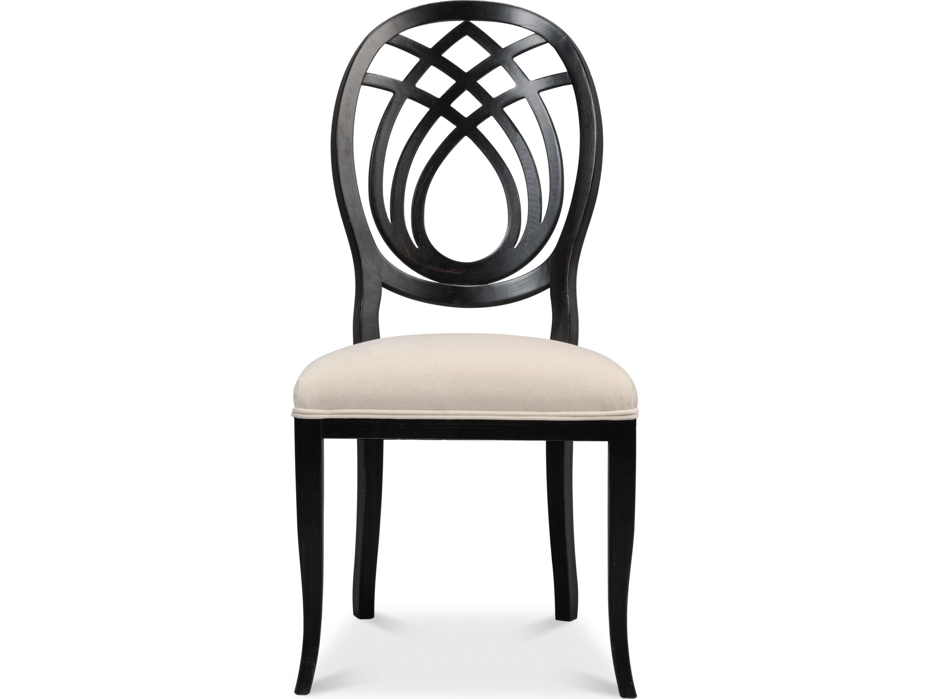 Sarreid Ltd Goccia Side Chair Nero Banks Organza