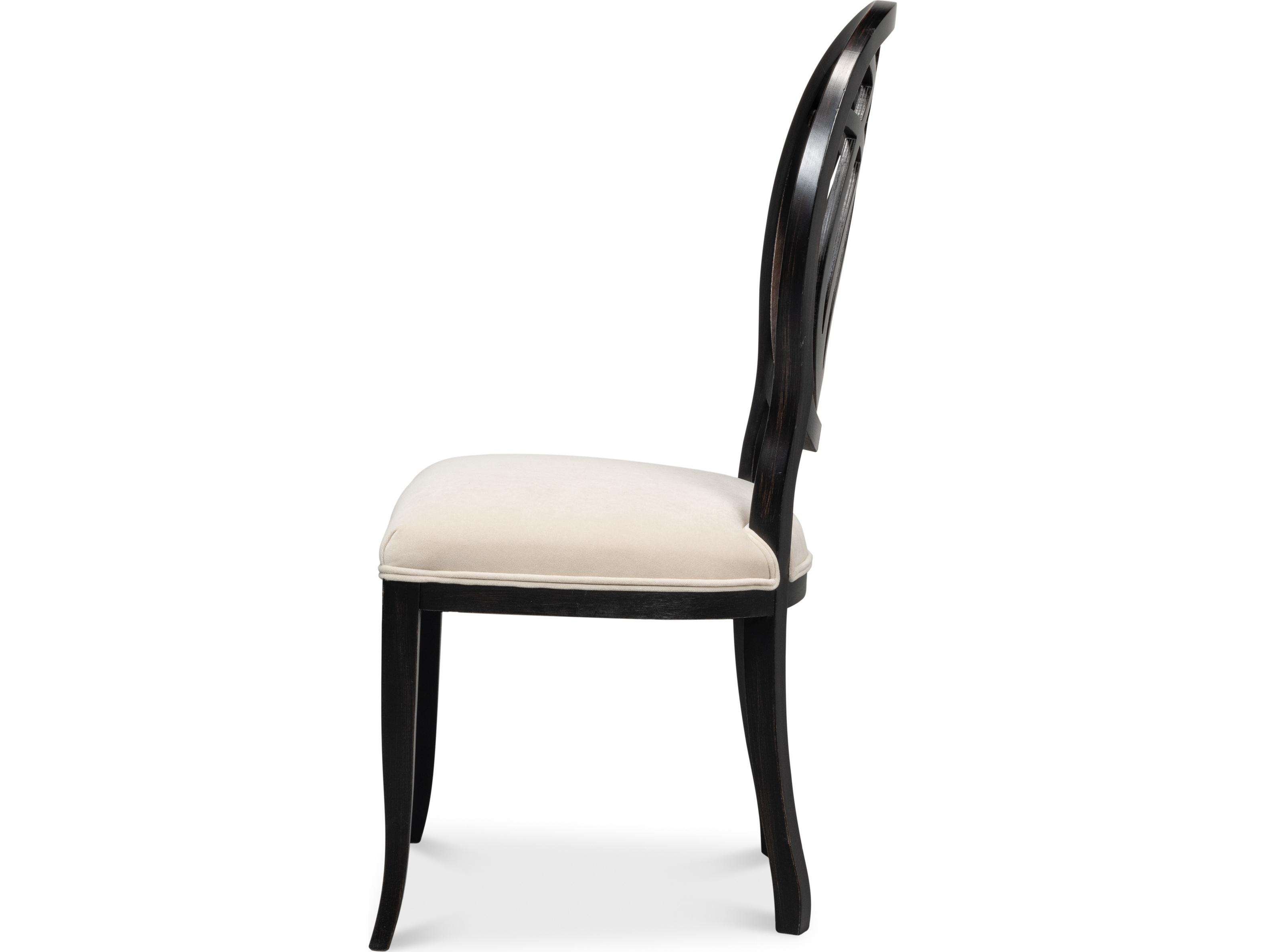 Sarreid Ltd Goccia Side Chair Nero Banks Organza