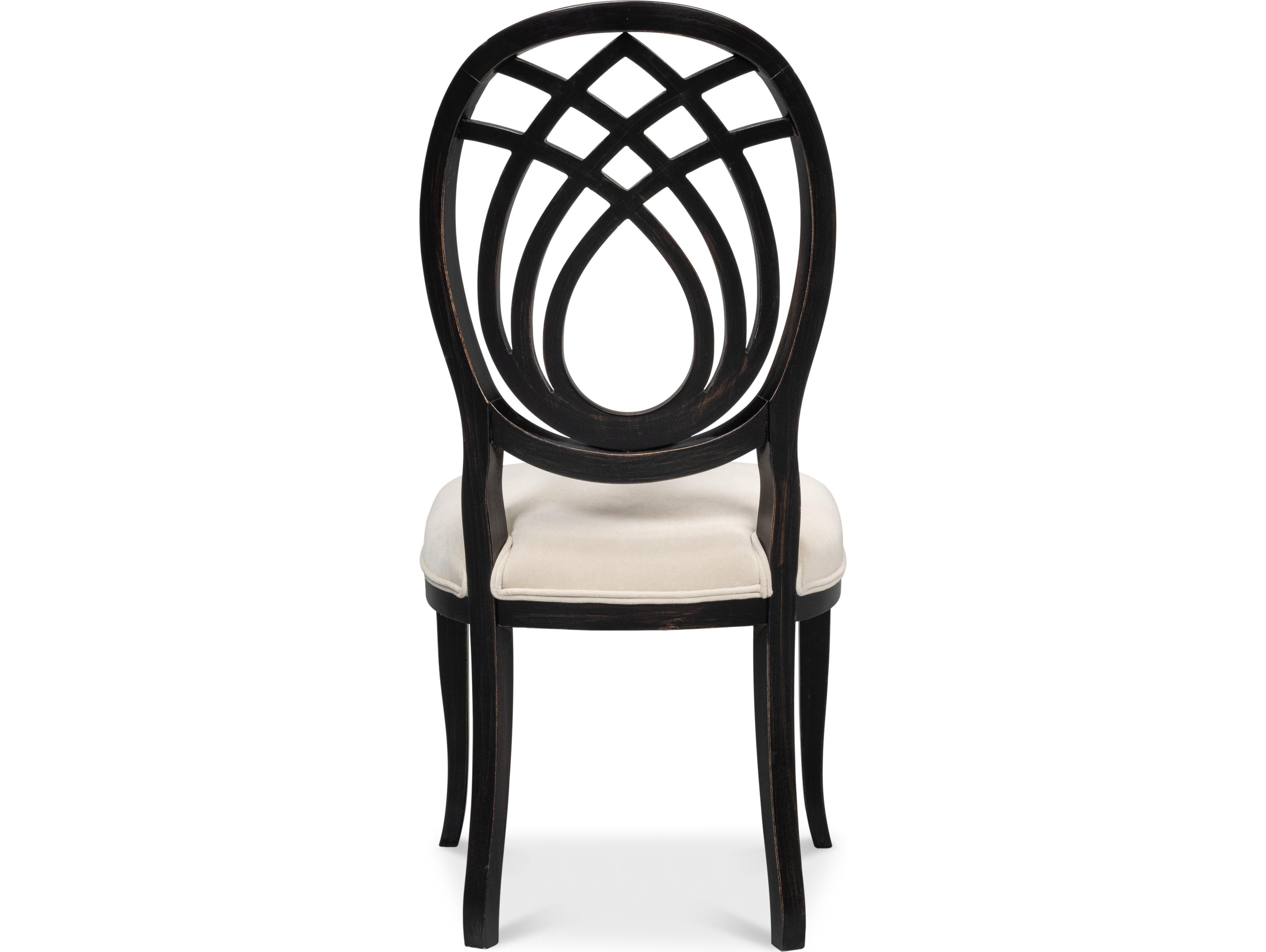 Sarreid Ltd Goccia Side Chair Nero Banks Organza