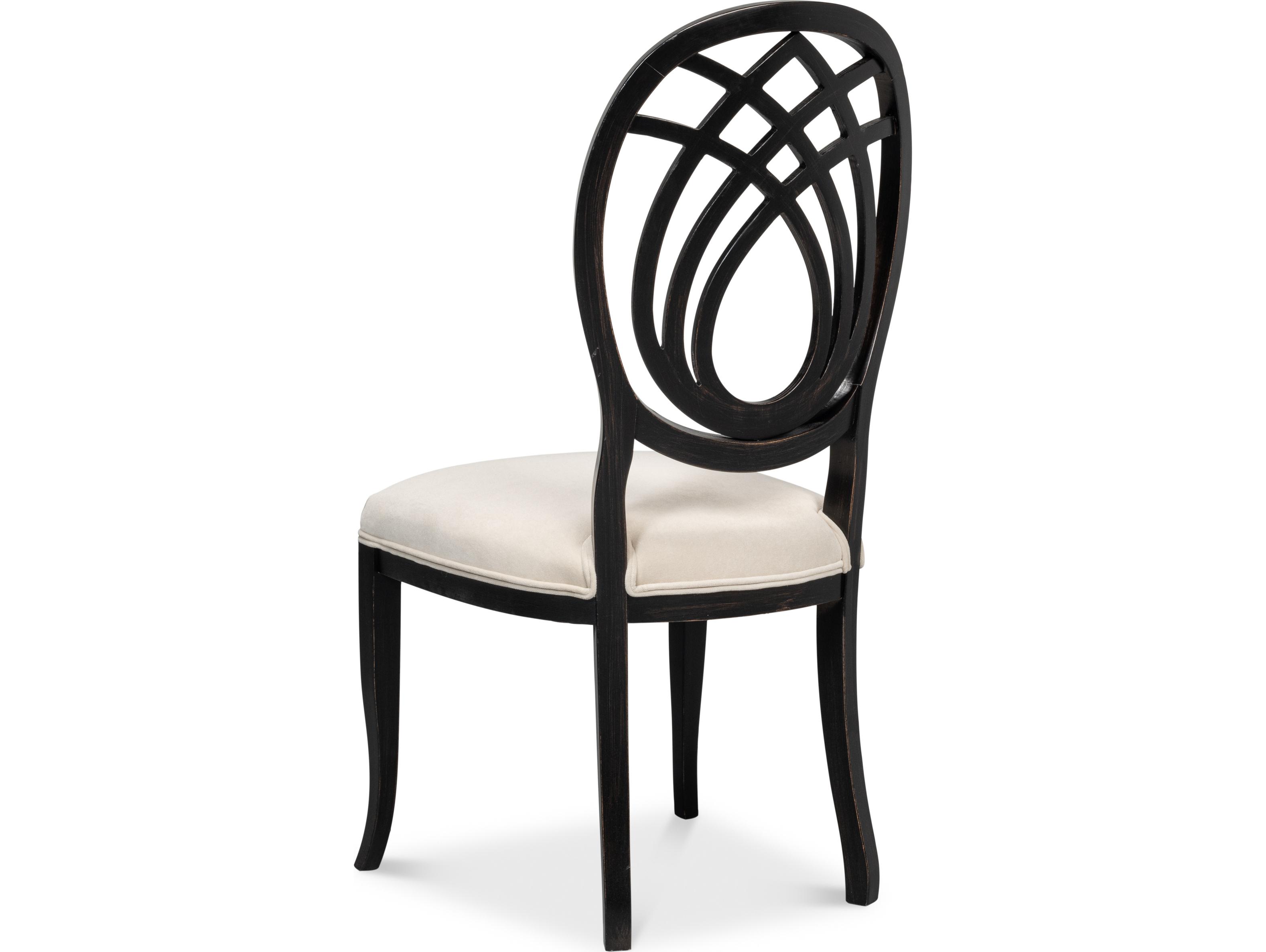 Sarreid Ltd Goccia Side Chair Nero Banks Organza