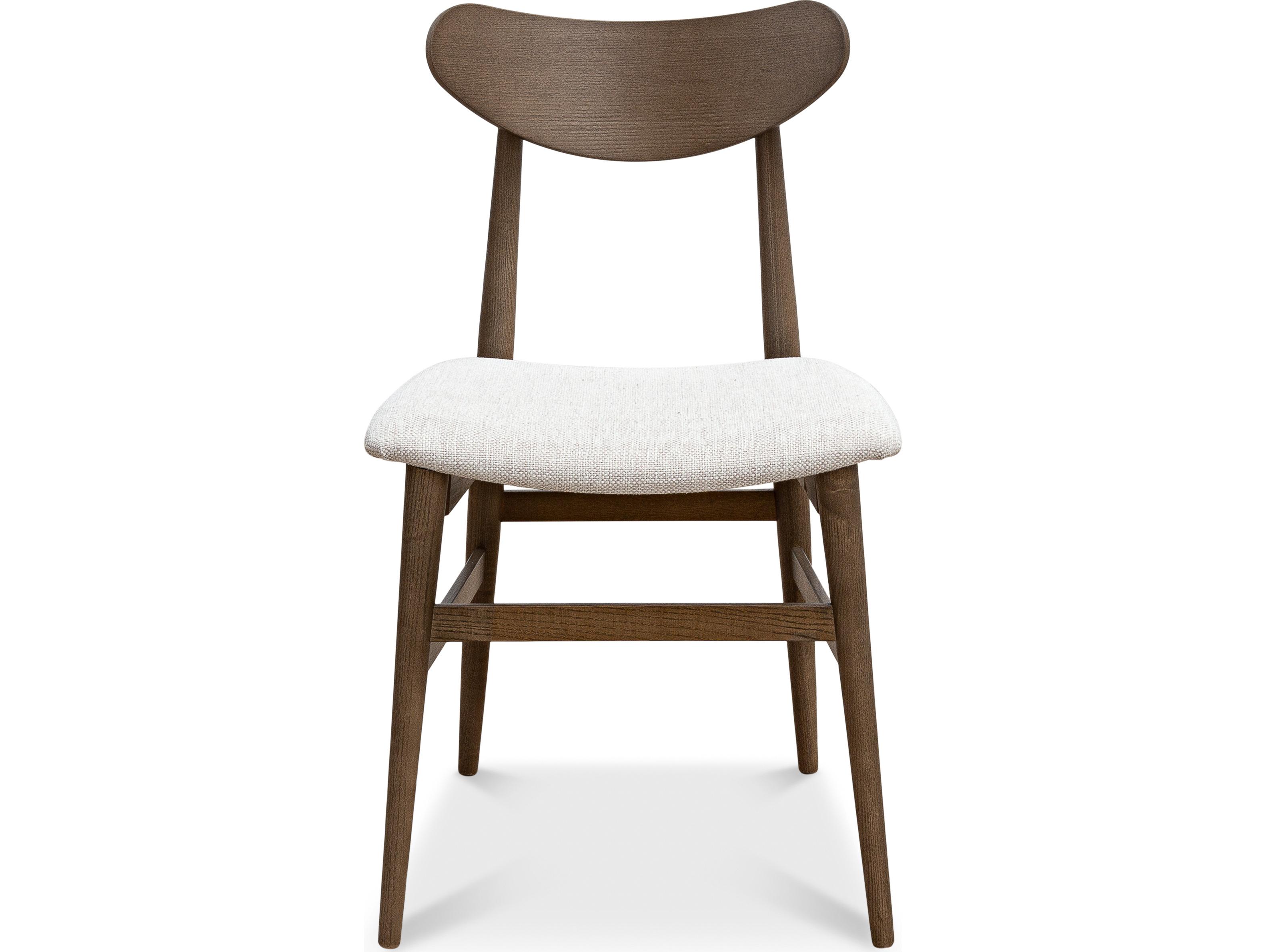 Sarreid Ltd Mid-Century Side Chair Driftwood Oatmeal