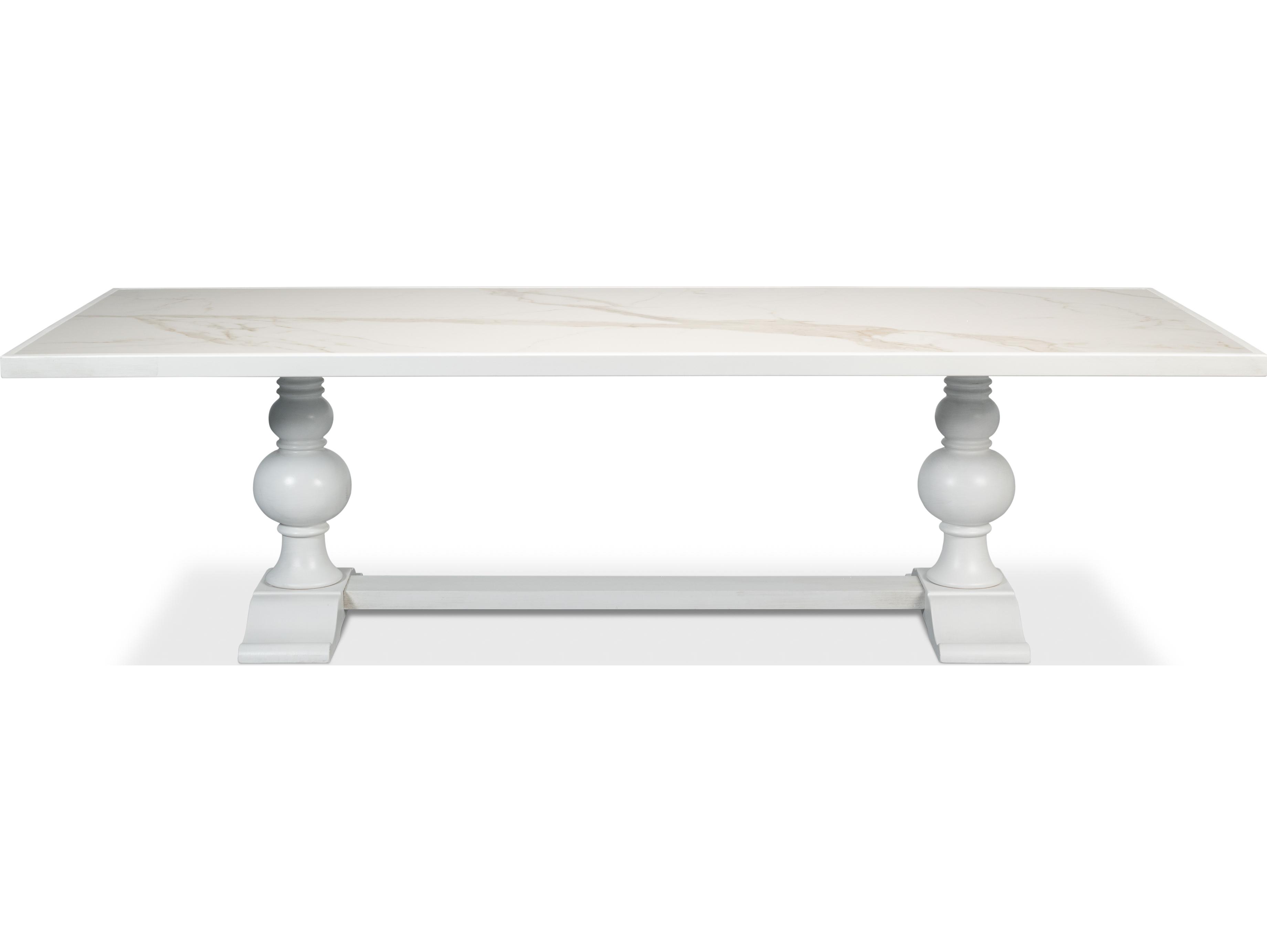 Sarreid Ltd Rectangular Dining Table Cortina White
