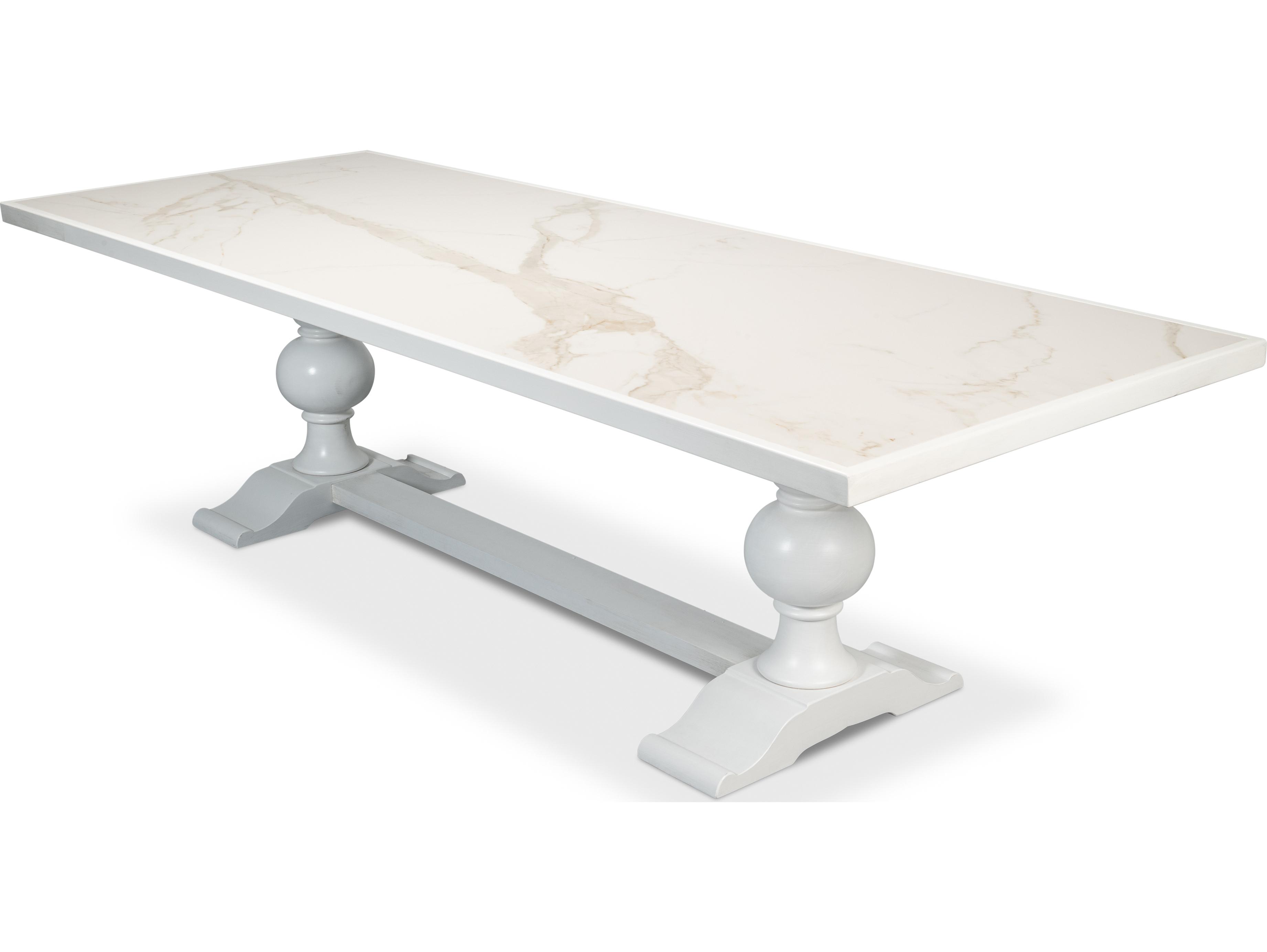 Sarreid Ltd Rectangular Dining Table Cortina White