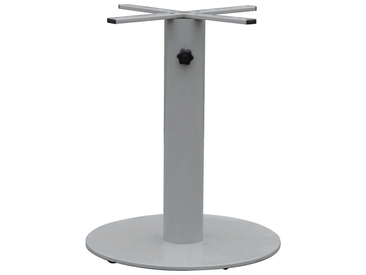 Decoscape Verona Aluminum Kessler Silver Large Round Dining Table Base