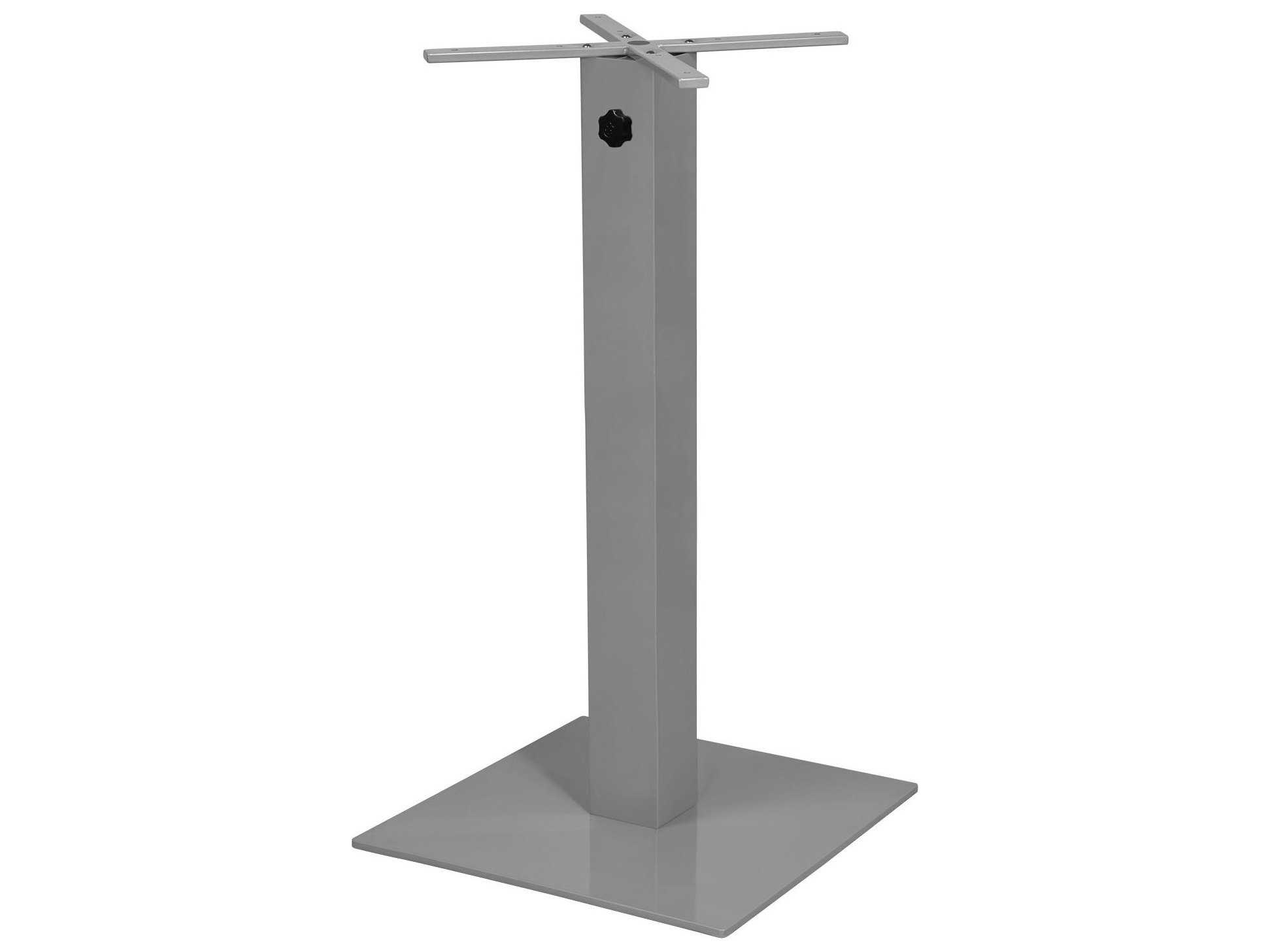 Decoscape Verona Aluminum Kessler Silver Large Square Bar Pole