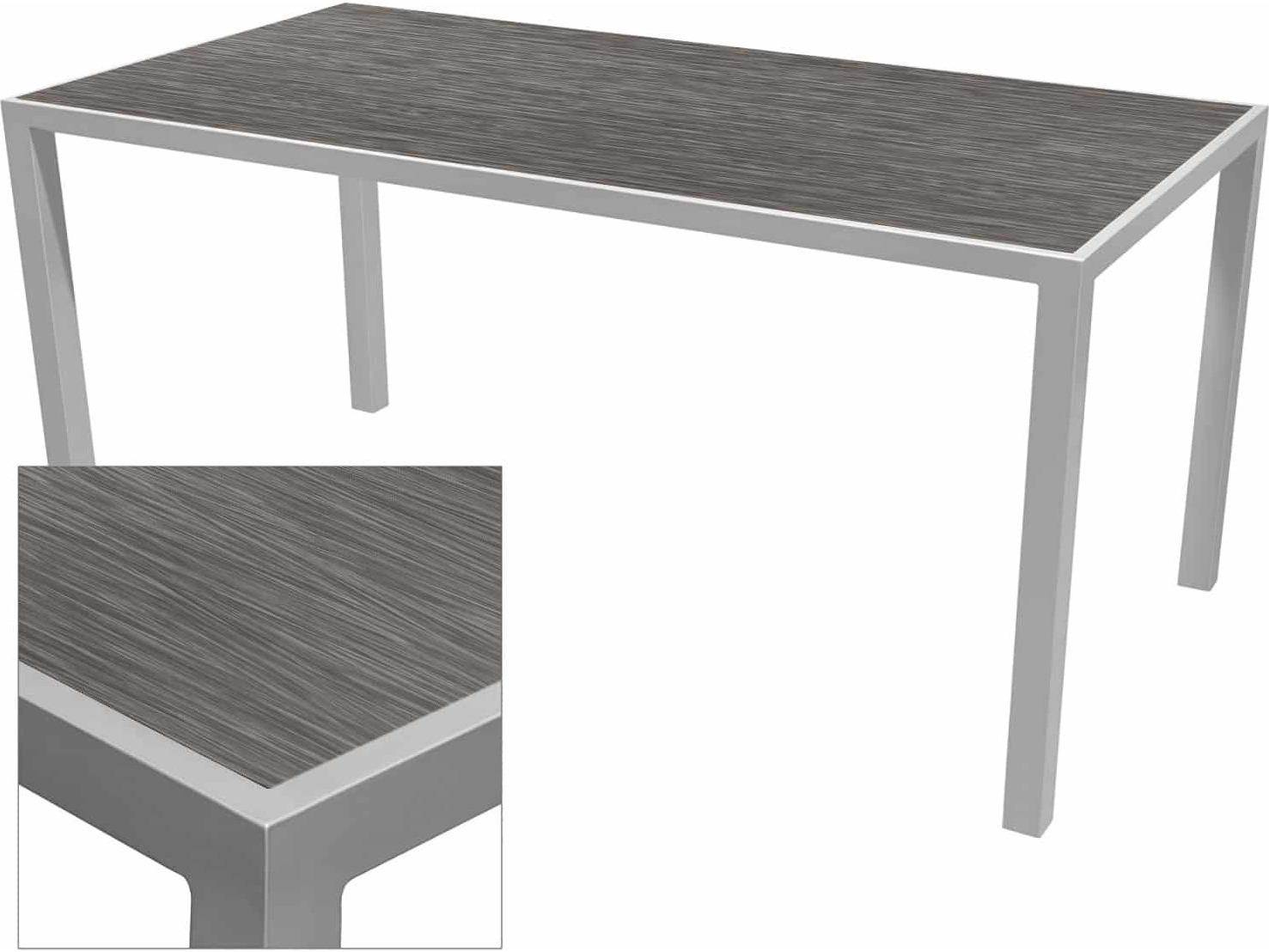 Decoscape Sedona Aluminum Rectangular Dining Table Base