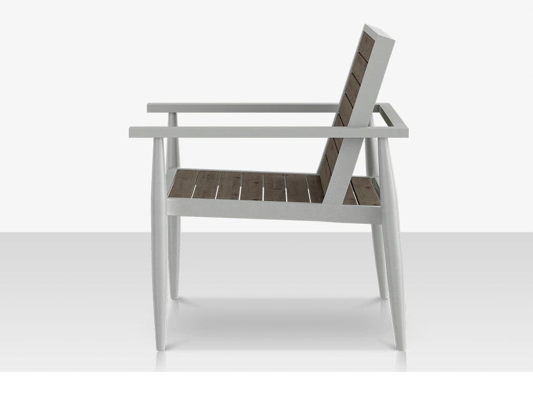 Decoscape Danish Aluminum Composite Slatted Lounge Chair