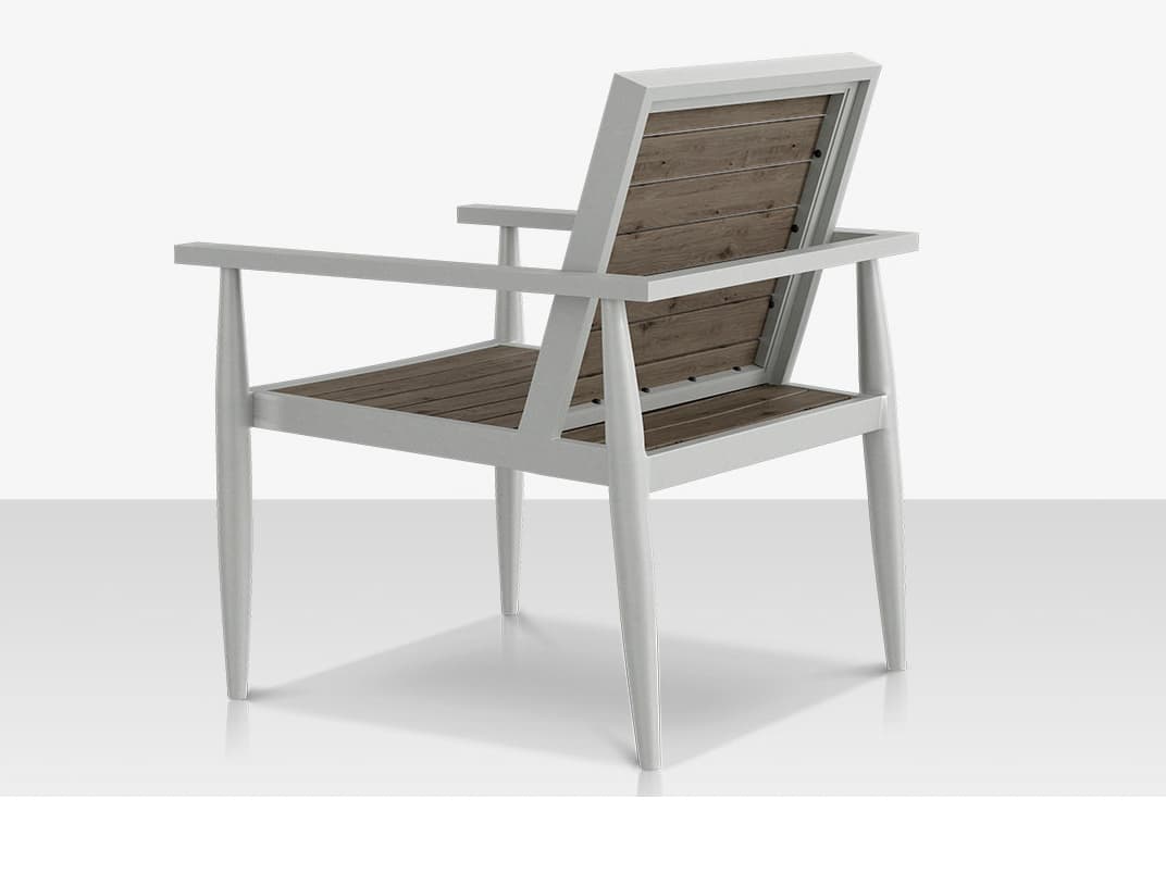 Decoscape Danish Aluminum Composite Slatted Lounge Chair