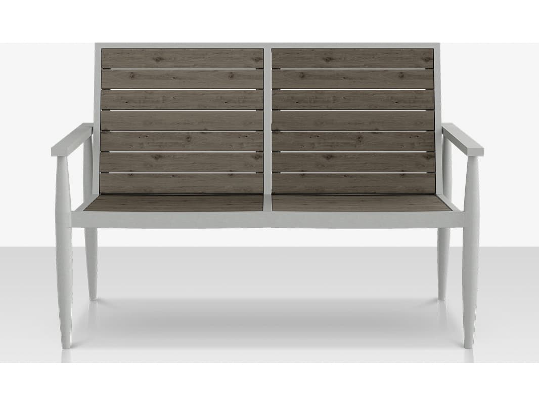 Decoscape Danish Aluminum Composite Slatted Loveseat