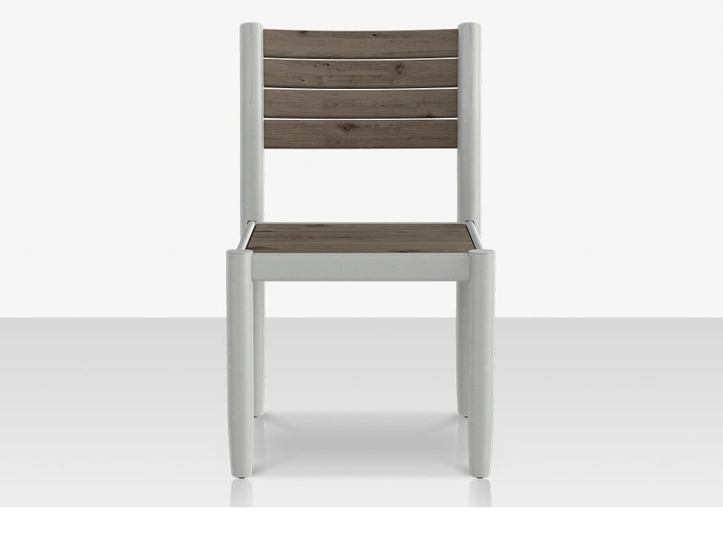 Decoscape Danish Aluminum Composite Slatted Dining Side Chair