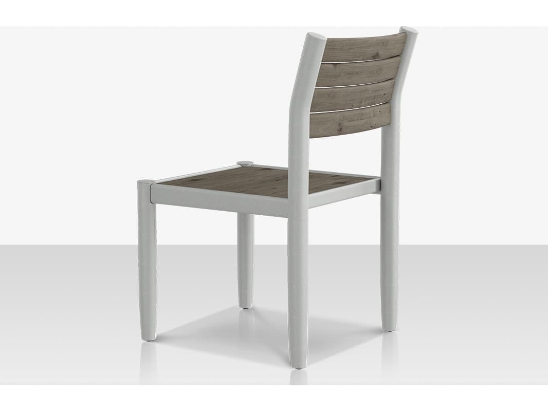 Decoscape Danish Aluminum Composite Slatted Dining Side Chair