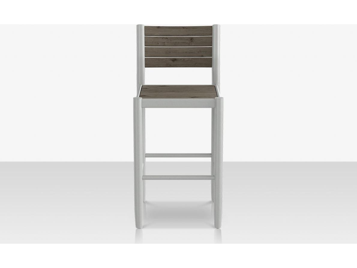 Decoscape Danish Aluminum Composite Slatted Bar Side Chair